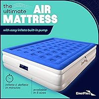 Vista 2 de EnerPlex Colchón de Aire con Bomba Incorporada - Colchón Hinchable Autoinflable con Soporte para el Cuello - Cama de Aire Inflable para Viajes