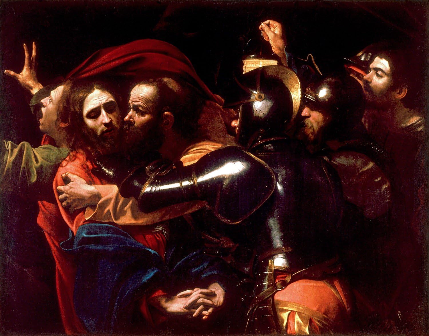 Odsan Gallery The Betrayal Of Christ - By Caravaggio - Canvas Prints 16" by 13" Unframed