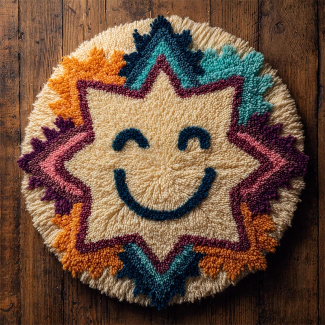 Kitquiver Tapestry Kits for Adults Colorful Stars 100x100cm