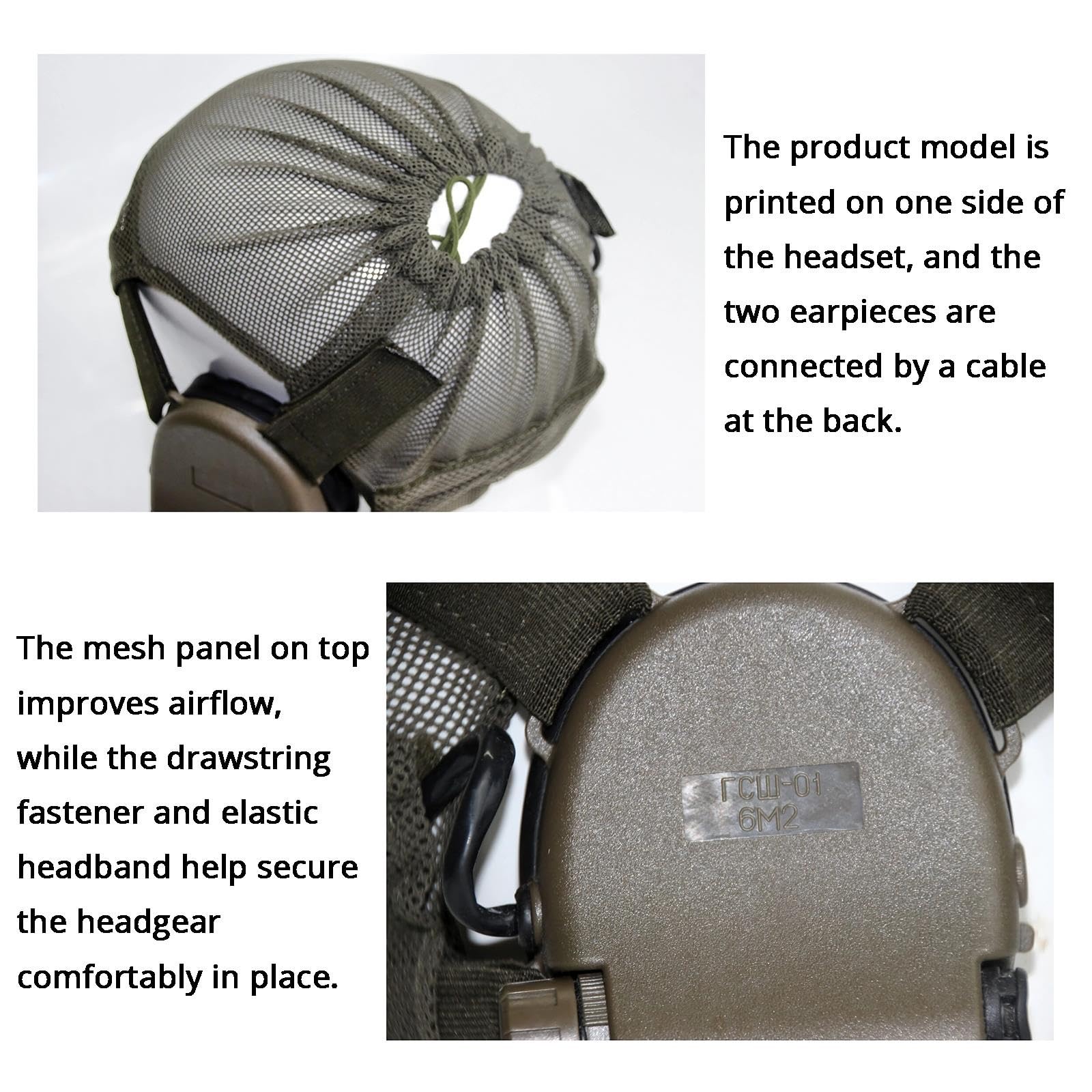 Casque Russe 6M2 avec Réduction du Bruit et Protection Auditive
