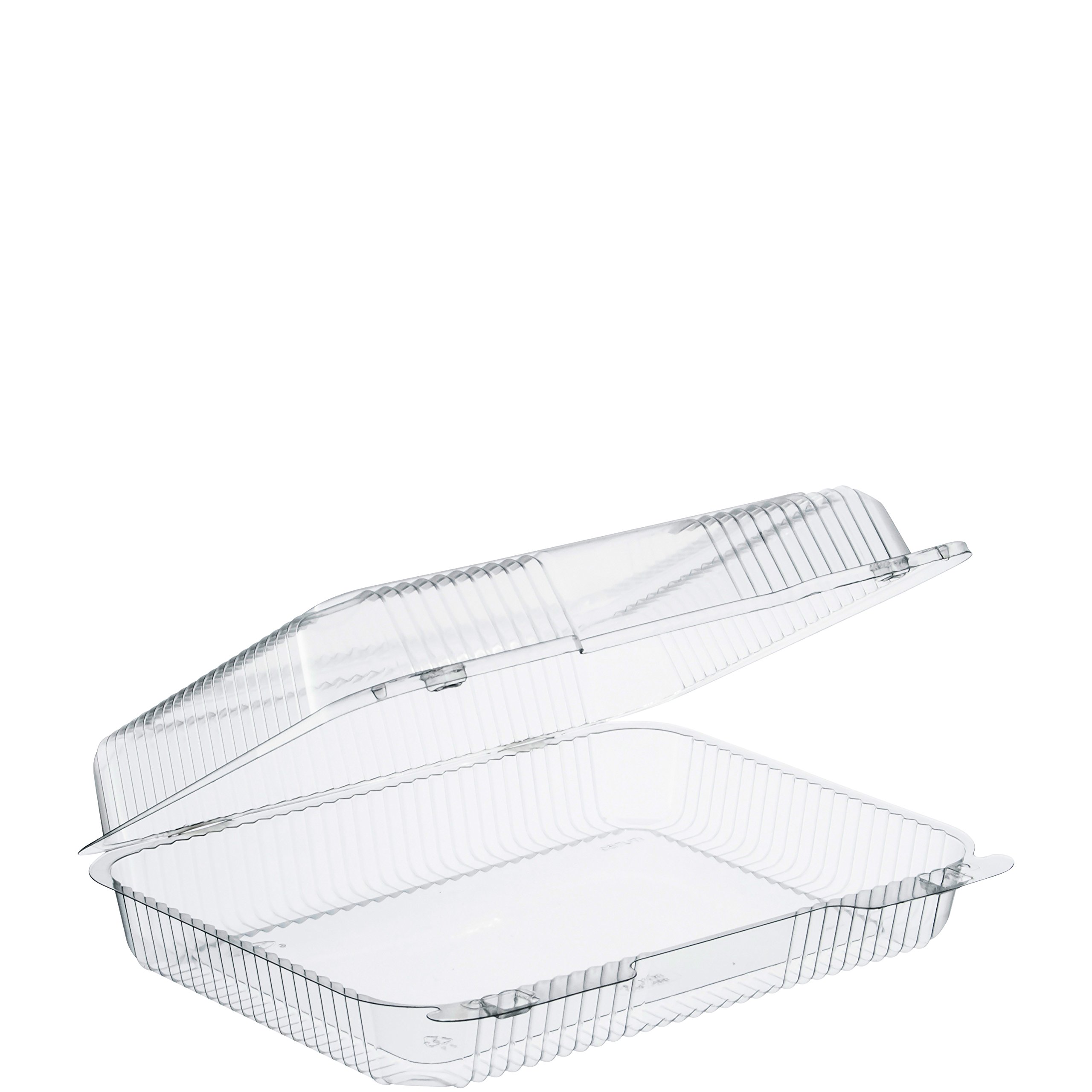 Dart C57UT1 10.5 in Oblong Clear Hinged Container, 10.5 X 8.3 in (Case of 250)