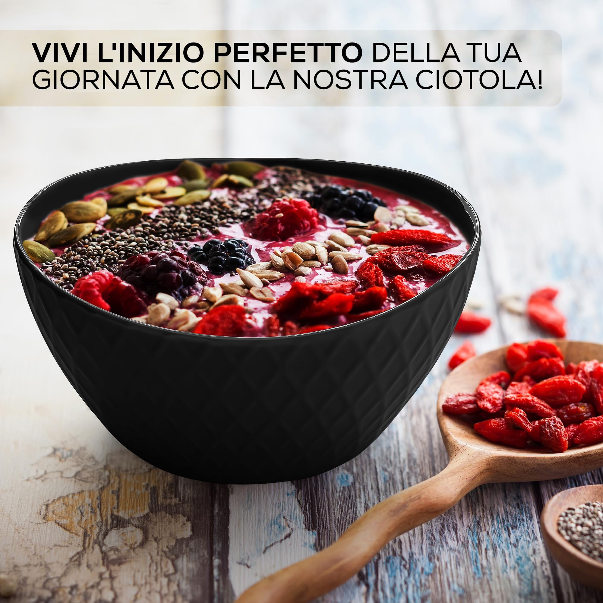 MIAMIO - servizio da tavola Set, ceramica (Schwarz) Daily | ceramica servizio da tavola für Kaffee, Tee und Mahlzeiten, Schwarz per l'uso quotidiano - lavabile in lavastoviglie at home