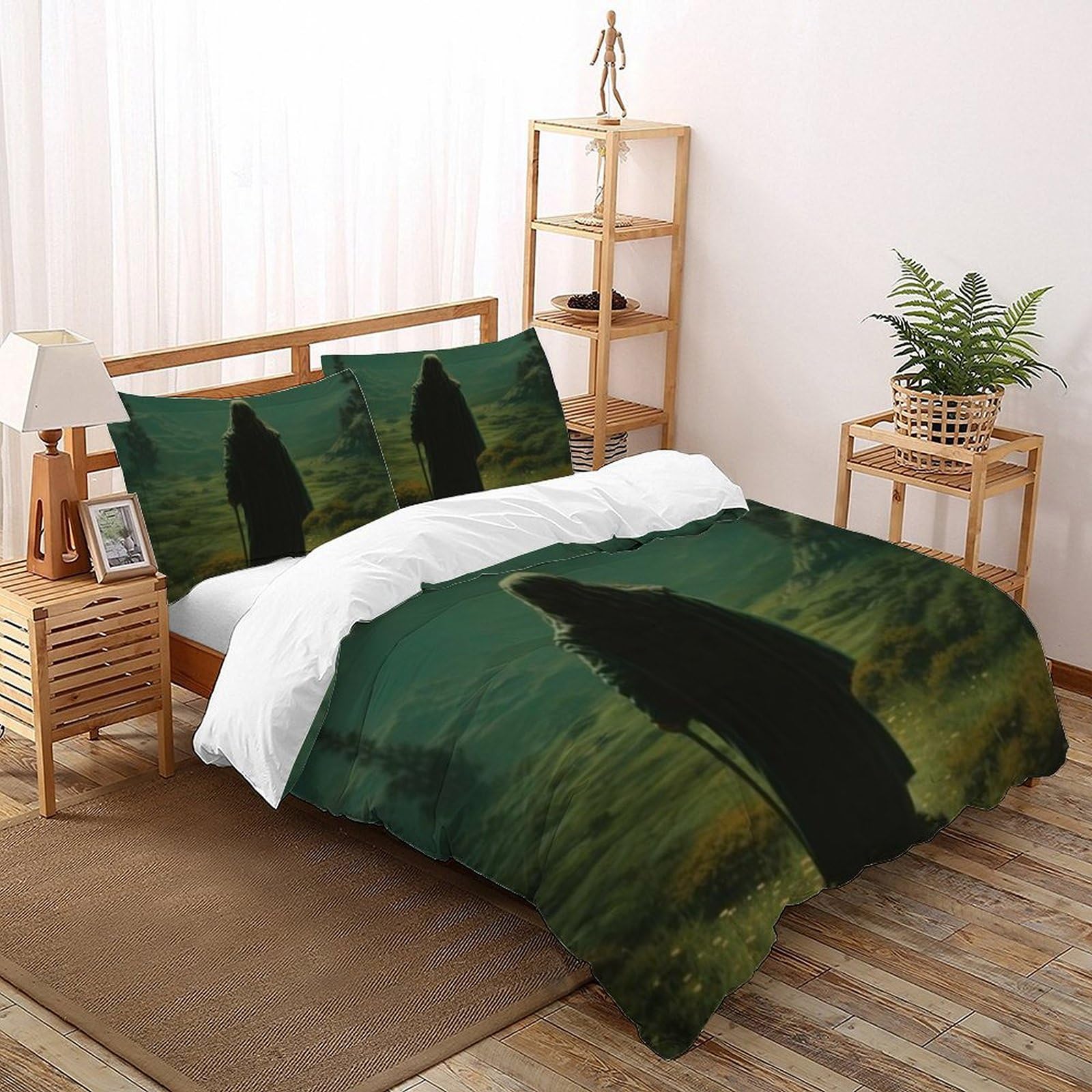 Housse de couette fermeture éclair l'homme mystérieux microfibre lit 3D