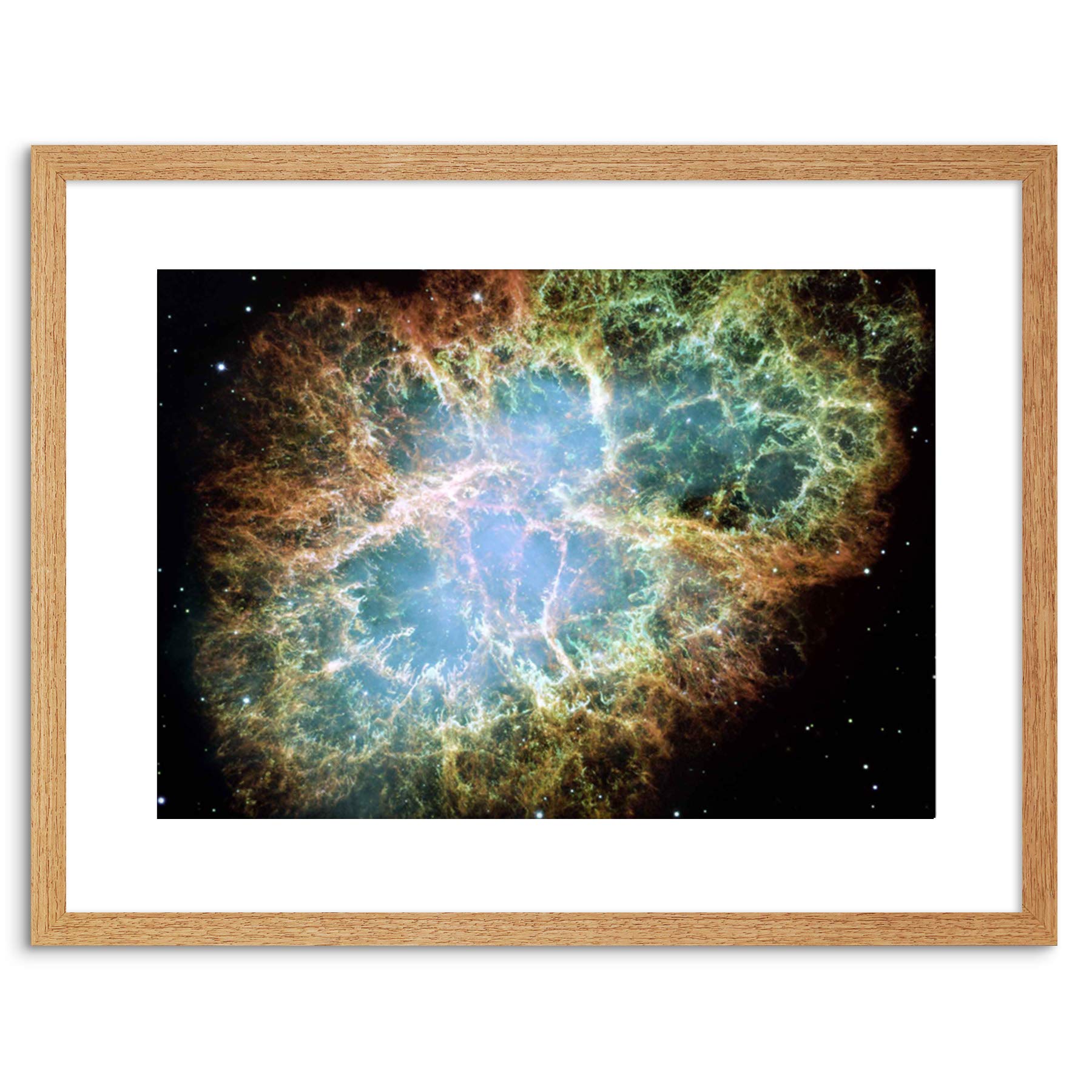 Wee Blue Coo SPACE PHOTO HUBBLE IMAGE CRAB NEBULA FRAMED PRINT F97X3668