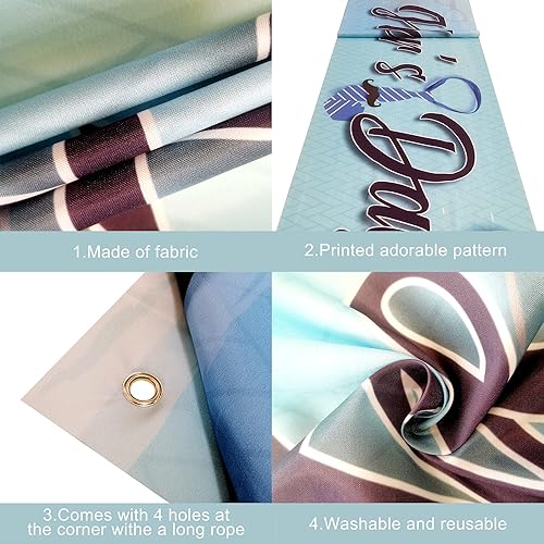 Miniatura 3 de XtraLarge - Banner para el Día del Padre, 120 x 20 pulgadas, cartel para decoración feliz del día del padre para fiestas  telón de fondo azul feliz