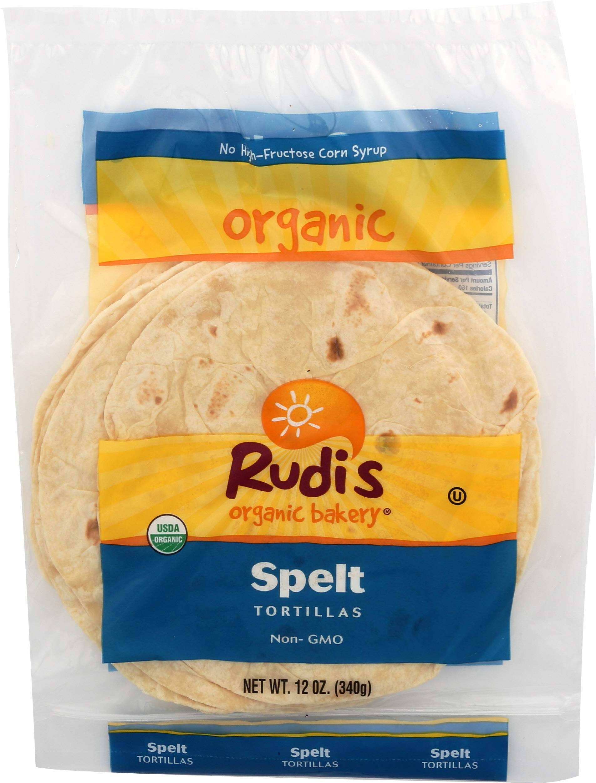 Rudi's Organic Bakery Spelt Tortillas, 12 oz