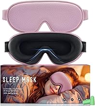 Nachtmaske, 3D-Schlafmaske für einen ruhigen Schlaf, ergonomisch, für Männer und Frauen, erweitertes Design für Seitenschläfer