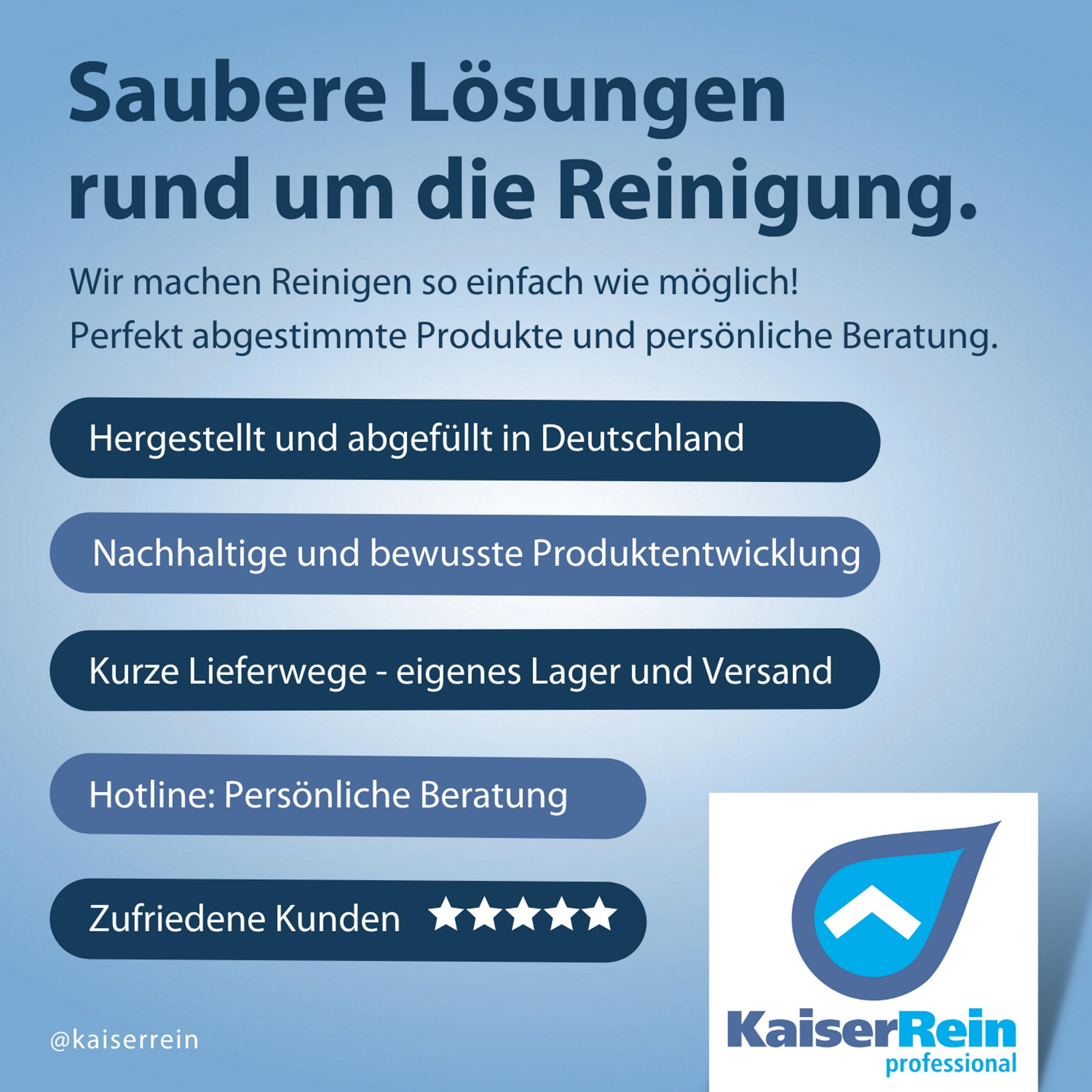 KaiserRein Profi Kalklöser Entkalker flüssig 12 L Kanister zur Entkalkung von Heißwassergeräten wie z.B. Kaffeemaschine Wasserkocher Oberflächen z.B. Fliesen optimal für die Gastronomie