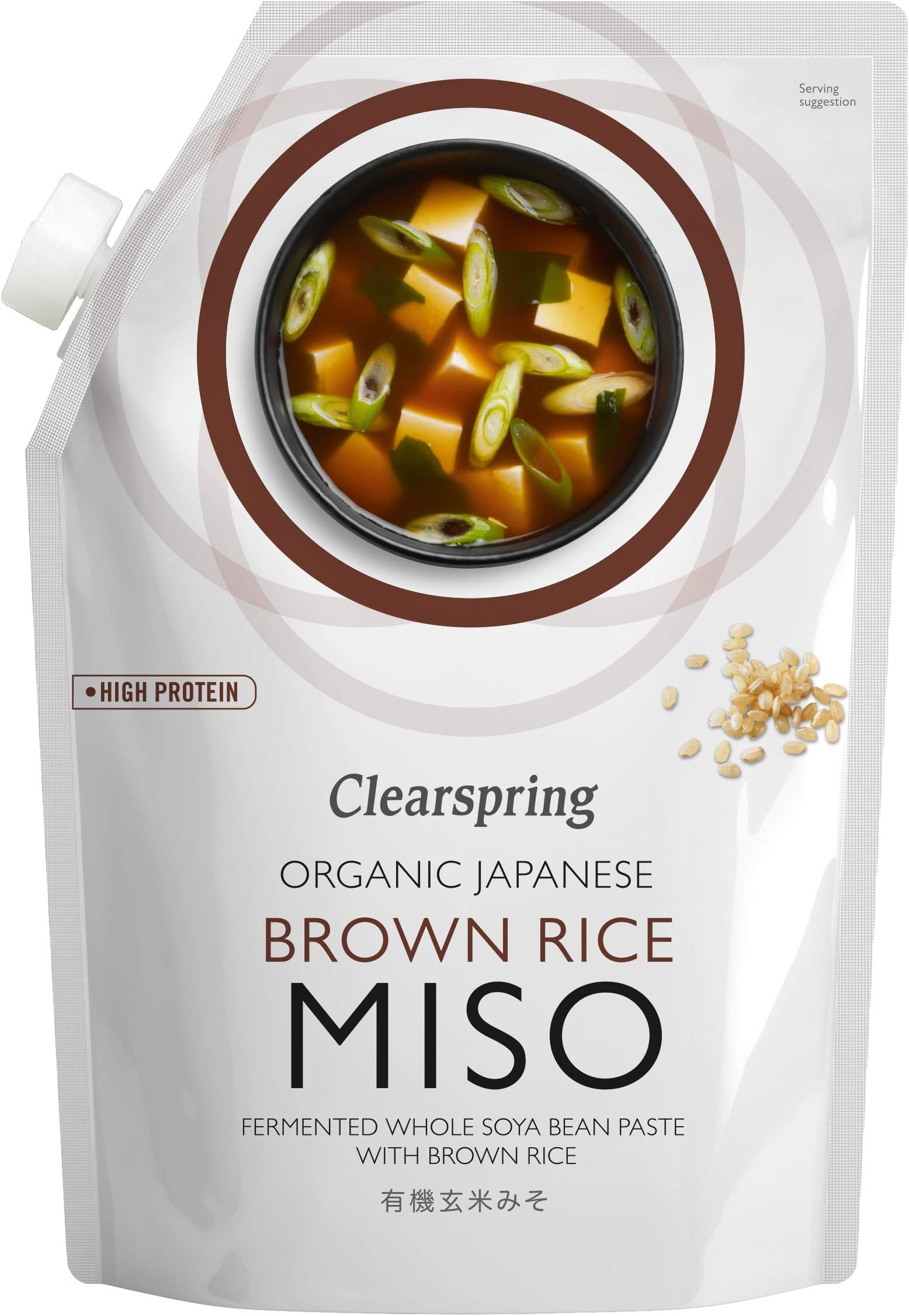 Clearspring Organic Japanese Brown Rice Miso - Pasteurised - 300g