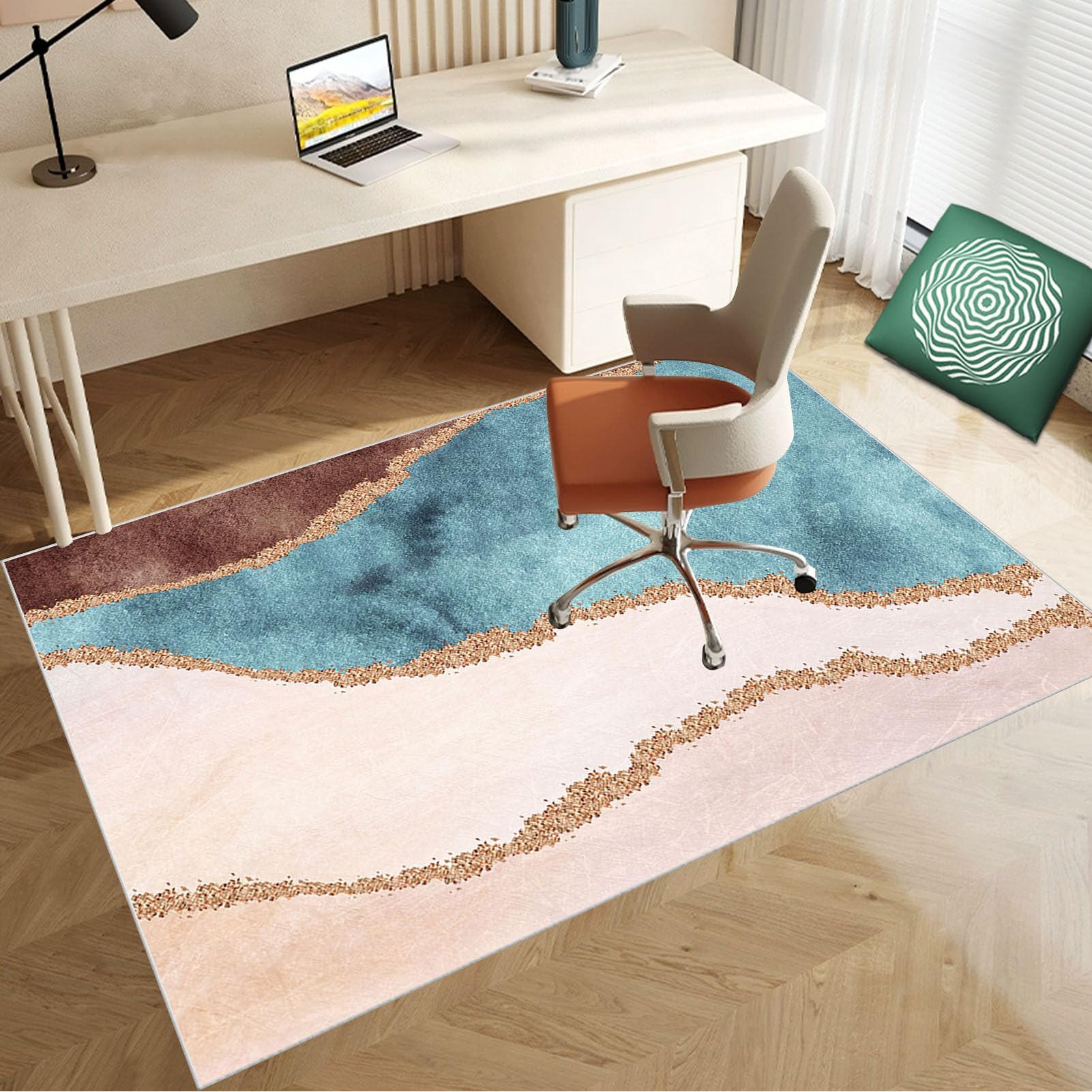 140 x 180 cm Heavy Duty Office Chair Mat for Carpeted Floor Computer Gaming Desk Chair Mat for Carpet Hard Floor Protector Mat for Rolling Chair Carpet Protector Chair Mat Floor Mat for Office Chair
