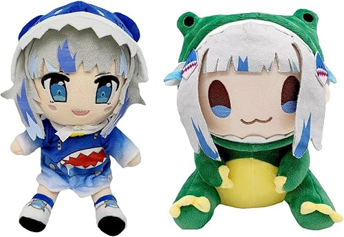 Miniatura 1 de Juguete de peluche de Dino Gura de 787 pulgadas muñeca de figura de anime de Shark Gura Baby Shark Plush Animal de peluche Gawr Gura Figura almohada