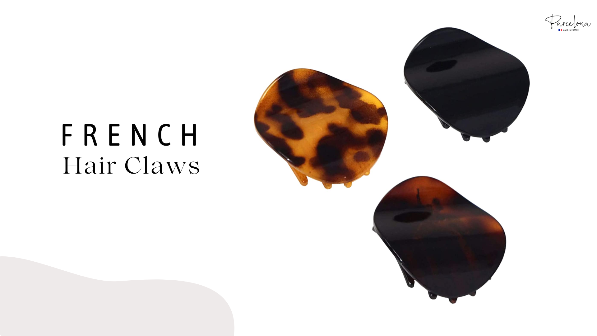 Amazon.com : Parcelona French Onde Tortoise Shell Black and 