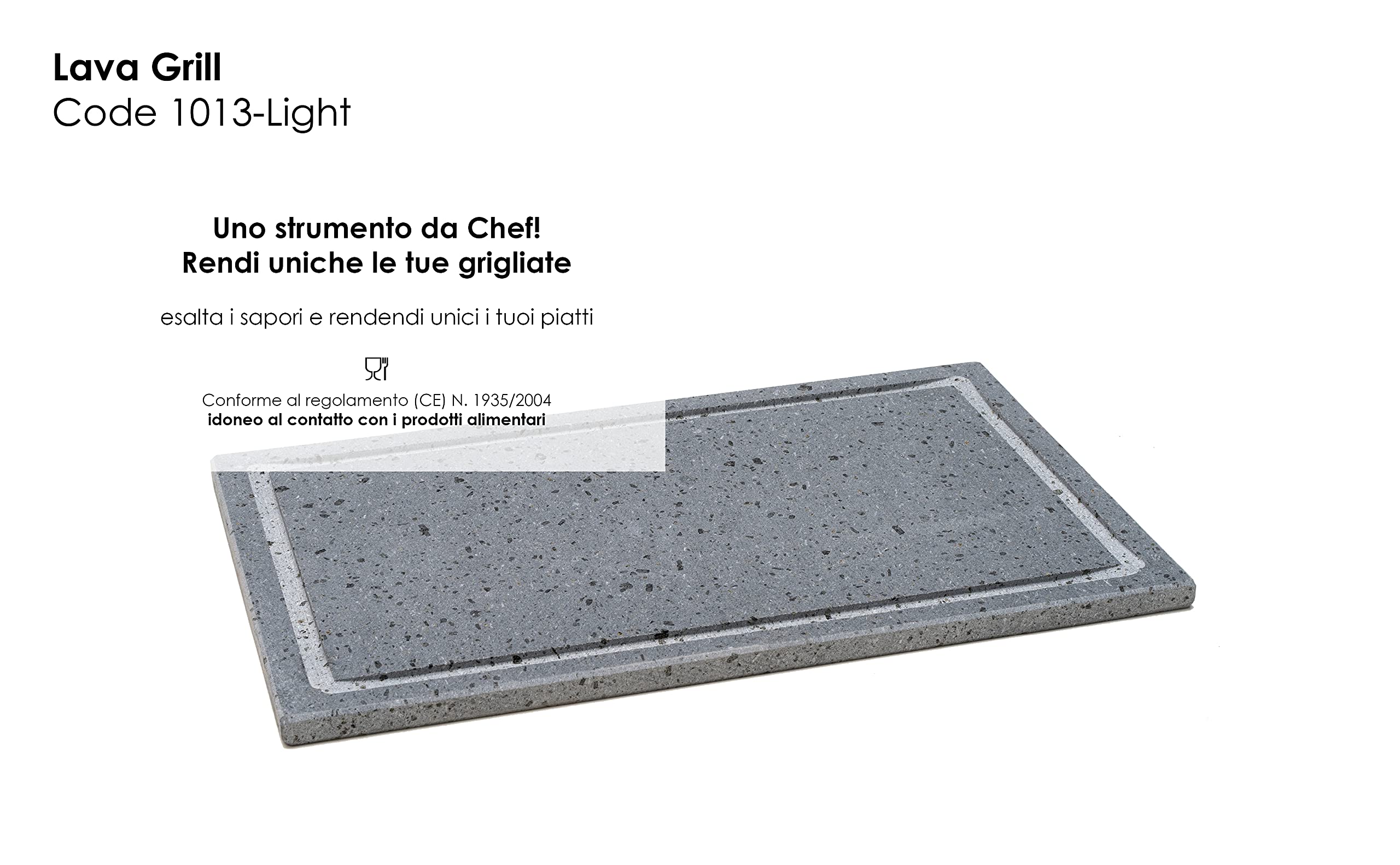 Piedra Pizza Piedra Volcánica LAVA GRILL Para Cocinar - 35x30x3cm | Horno, Barbacoa O Fogón | Ideal Carnes, Pescados Y Pizza Lava Grill Etna