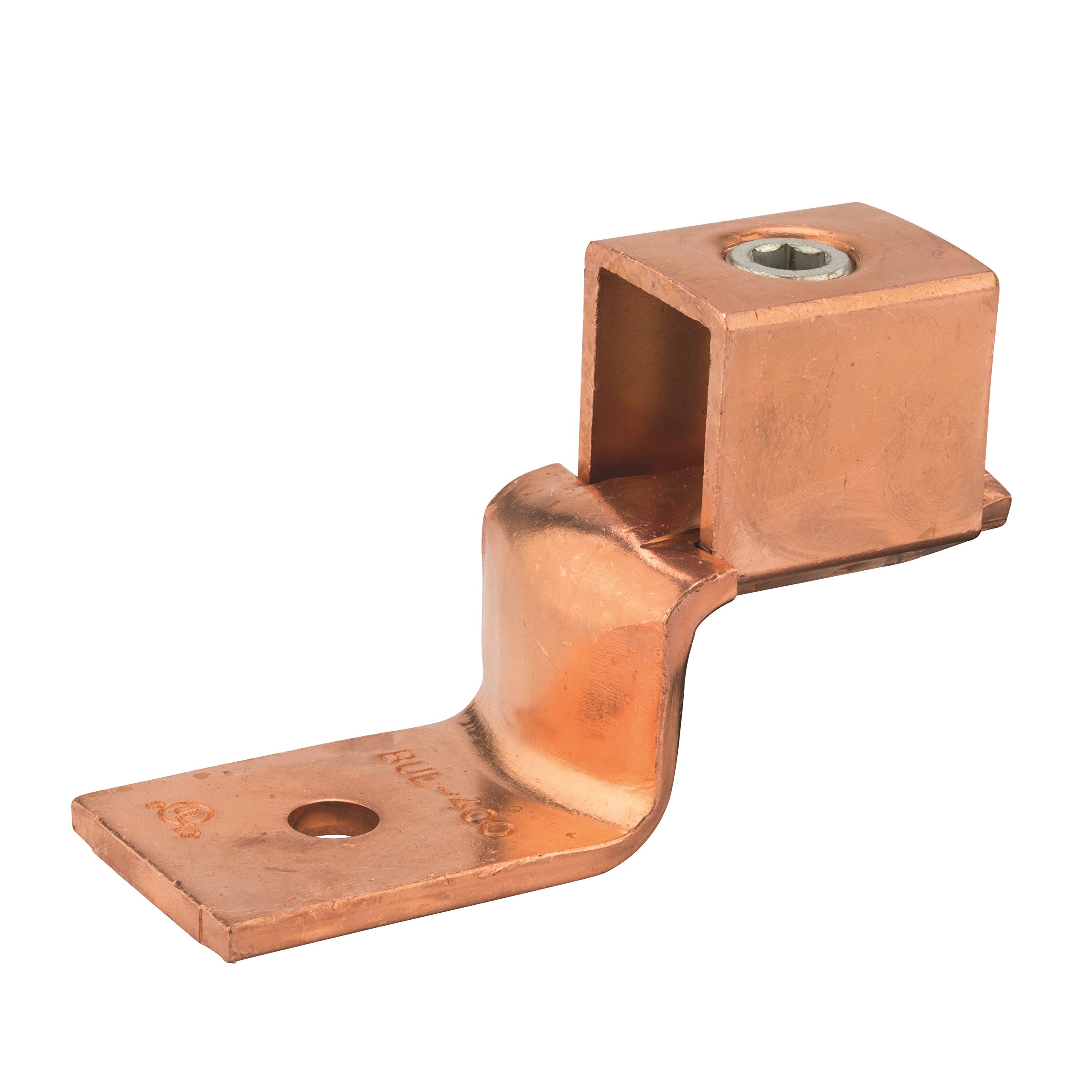 Copper Mechanical Connector, Single and Double Solderless Lug, 500-4/0 Wire Range, 3/8