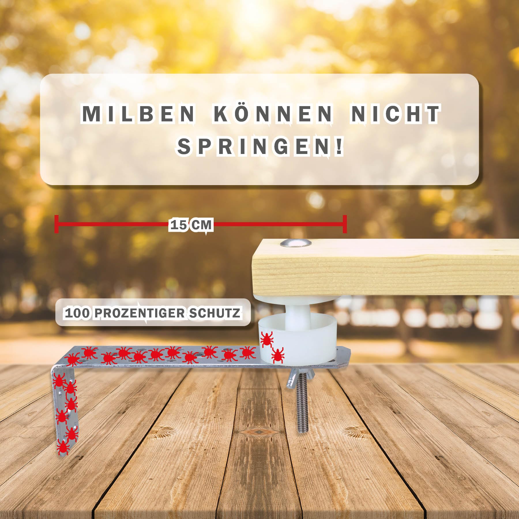 MeineHennen Original Milbensperre/Milbenfalle, der Milbenschutz Hühner - Einfache Montage im Hühnerstall - effektive Bekämpfung der roten Vogelmilbe/Hühnermilbe - Set mit Zwei Milbenfallen