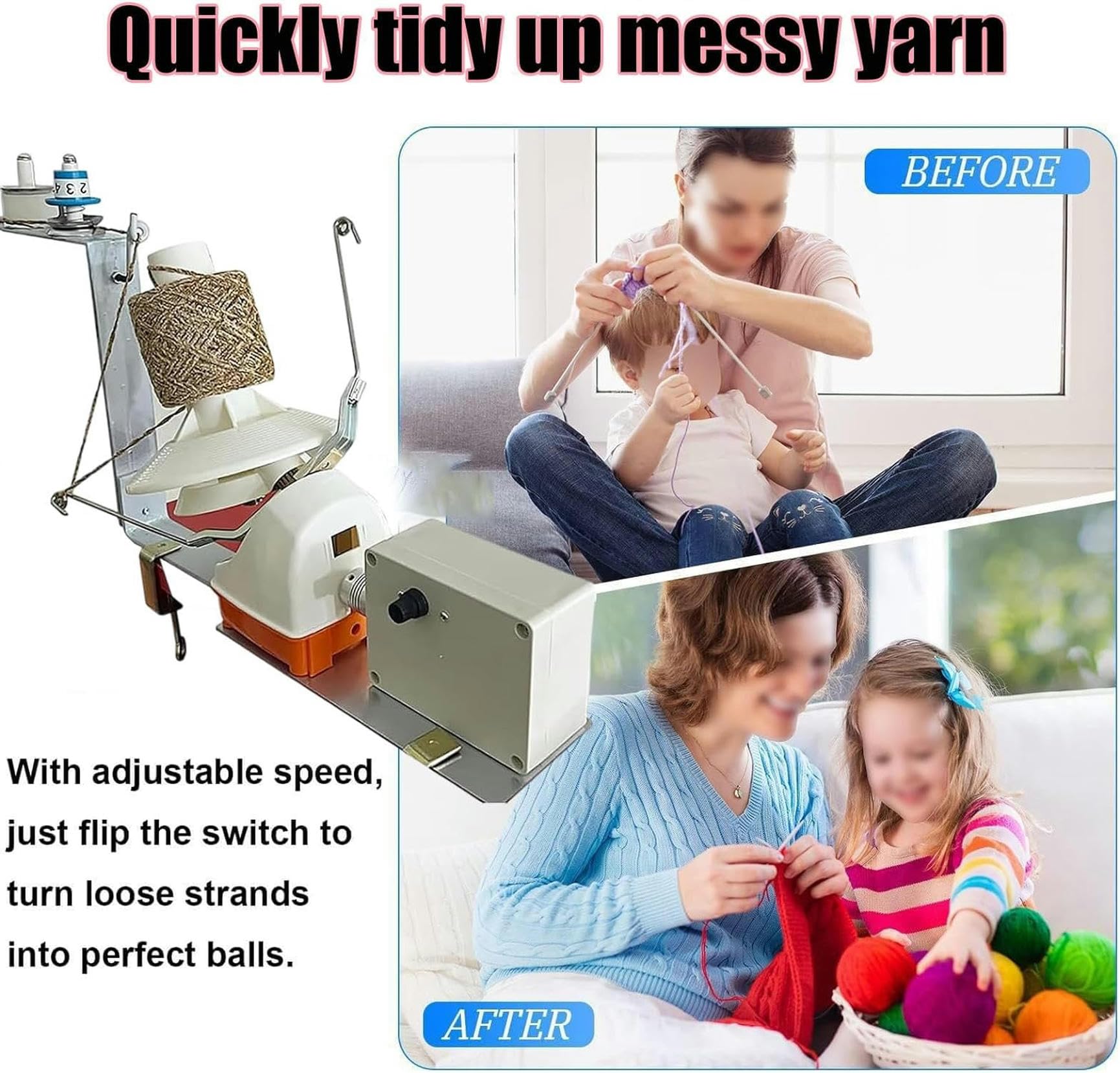 Máquina De Bobinado Eléctrico, Bobinador De Bola De Hilo, Hilo De Rodillo De Tejido Automático, Bobinador De Ritmo De Hilo De Hilo De Rollo De Tejido Eléctrico, para Lana, Cuerda, Nylon