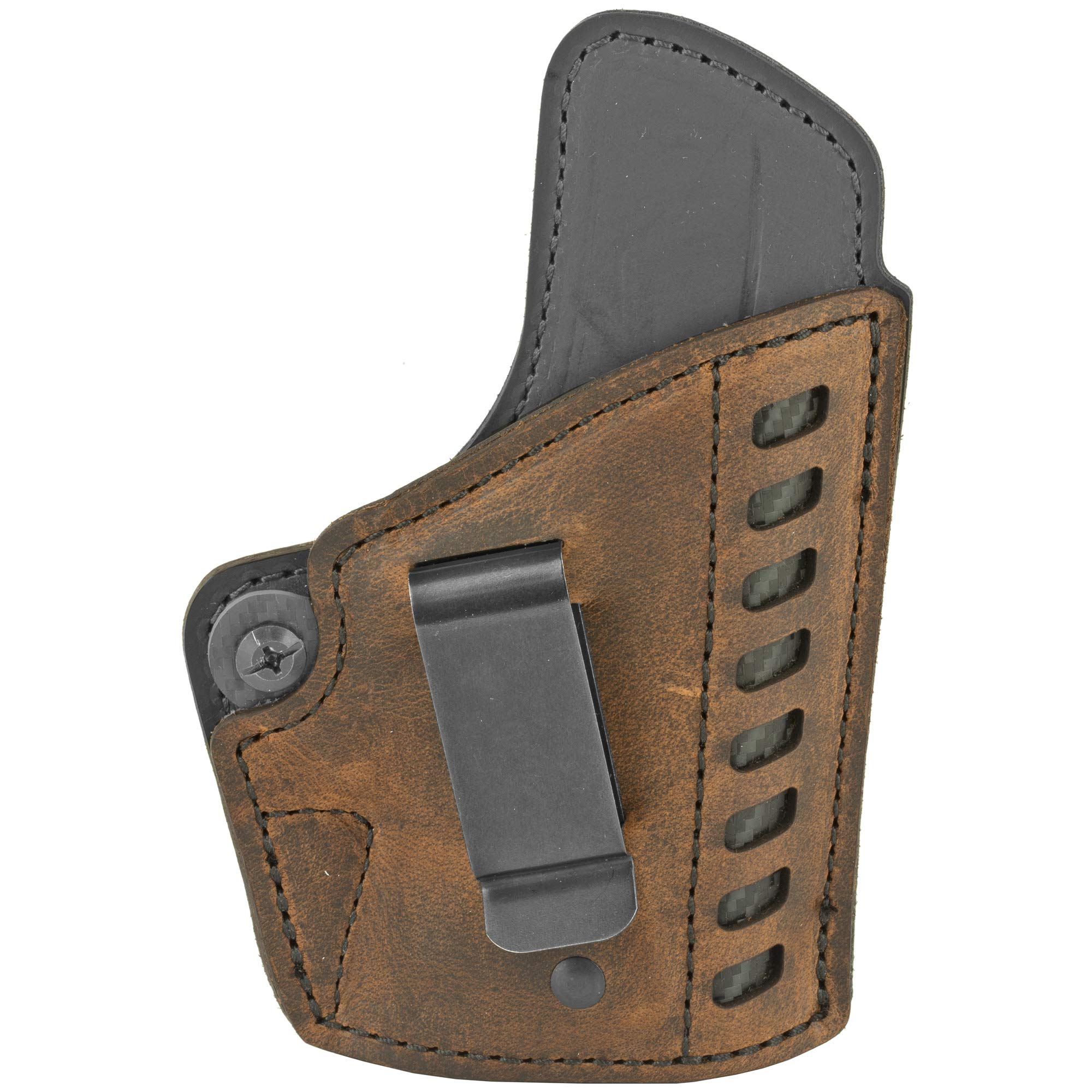 VersacarryComfort Flex Deluxe Leather Holster - Sizes to Fit Most Pistols - Inside The Waistband Carry - Premium Hand Crafted Leather - USA Crafted