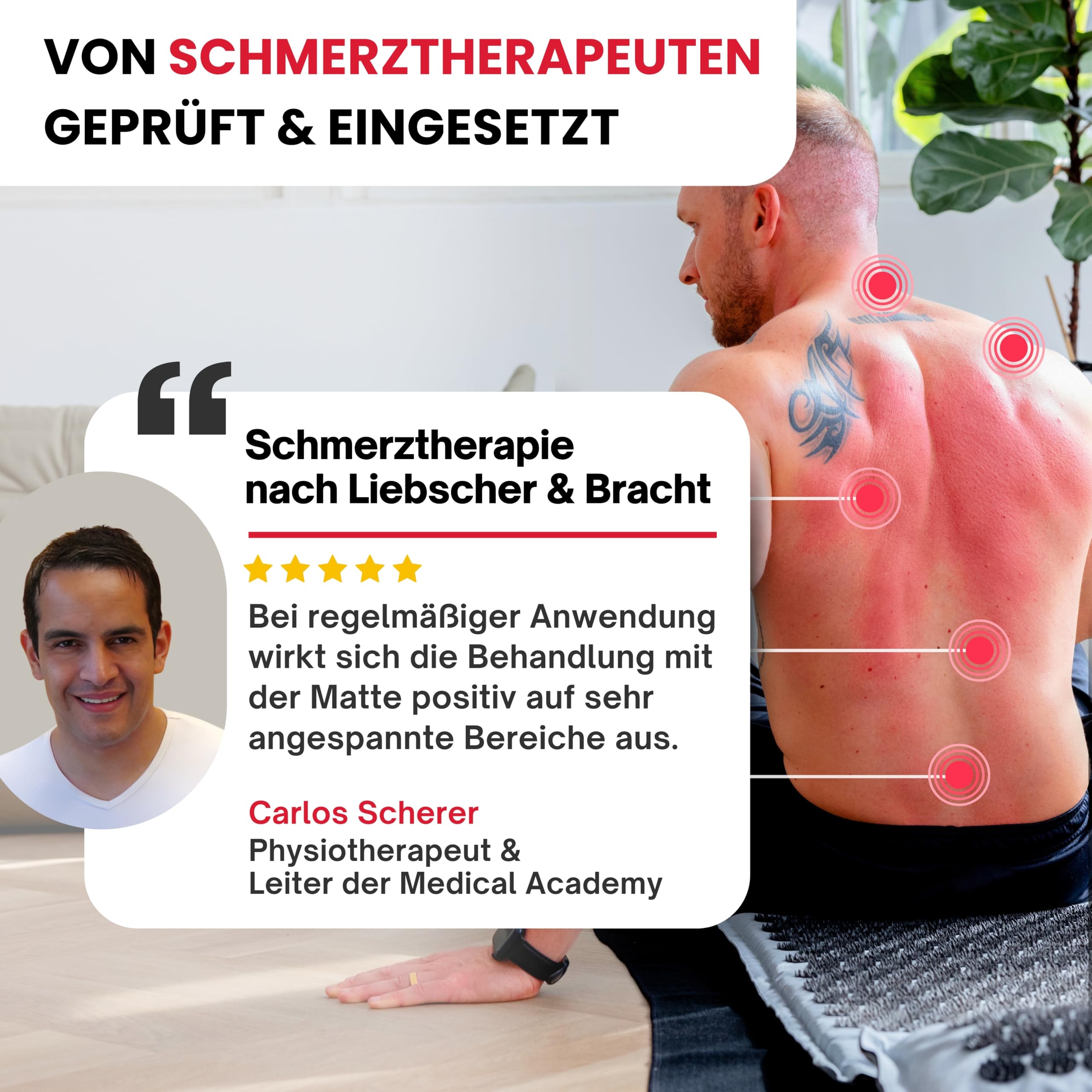 SOULANCE Akupressurmatte gegen Rückenschmerzen, Akkupressmatte,Massagematte | 5 in 1 Set, Akupunktur Matte,Kokosfaserfüllung,Massagematte,Akupressurmatte Set mit Kissen,Ganzkörper,Fakirmatte,Stachelmatte