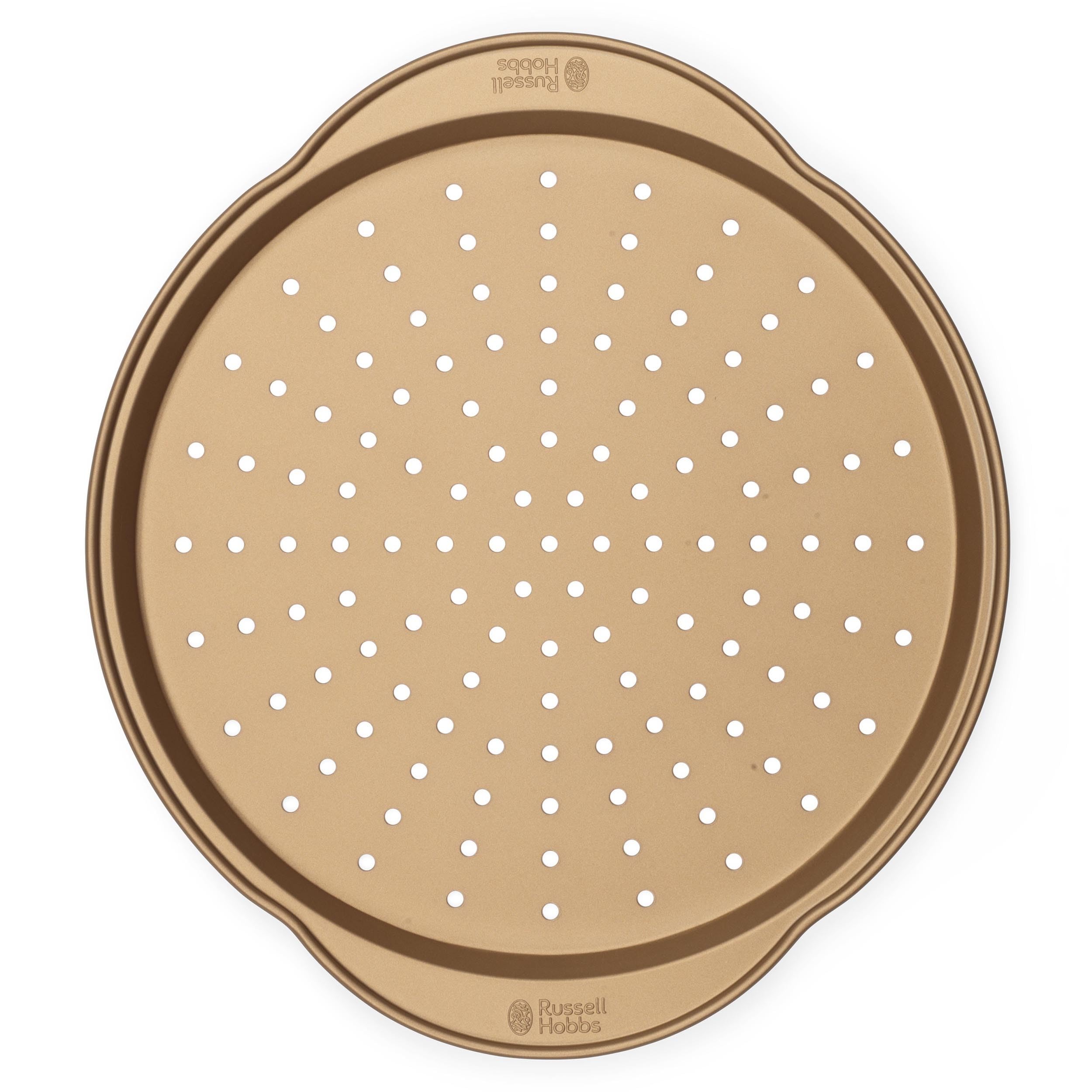 Opulence Pizza Tray – 37cm Non-Stick Carbon Steel Round Pan with Perforated Base for Even Heat Distribution, Ideal for Pizza, Chips & Garlic Bread, Oven Safe to 220°C