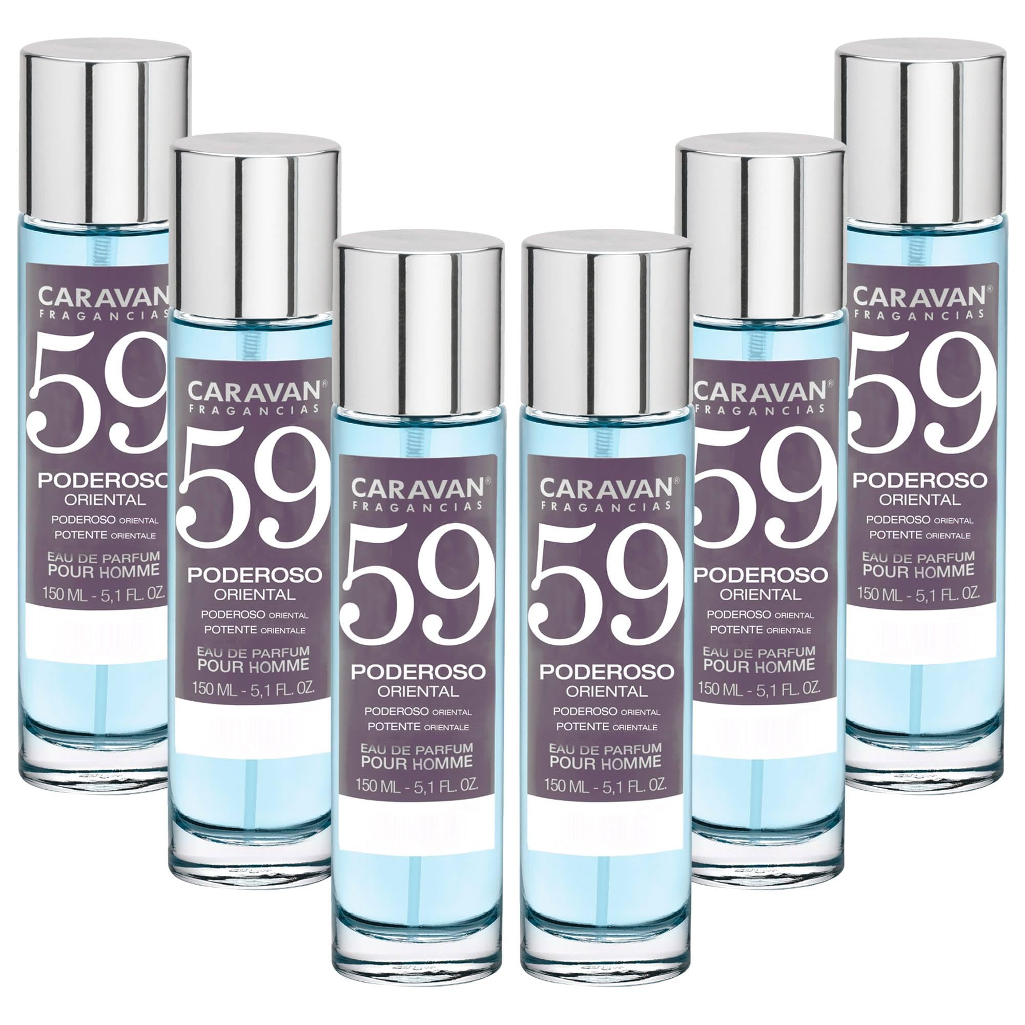 Set de 6x 150ml Caravan perfume de hombre Nº59