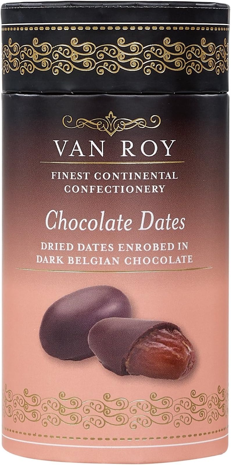 Chocolate Dates - Belgian Dark Chocolates by Van Roy in Luxury Gift Box 140g