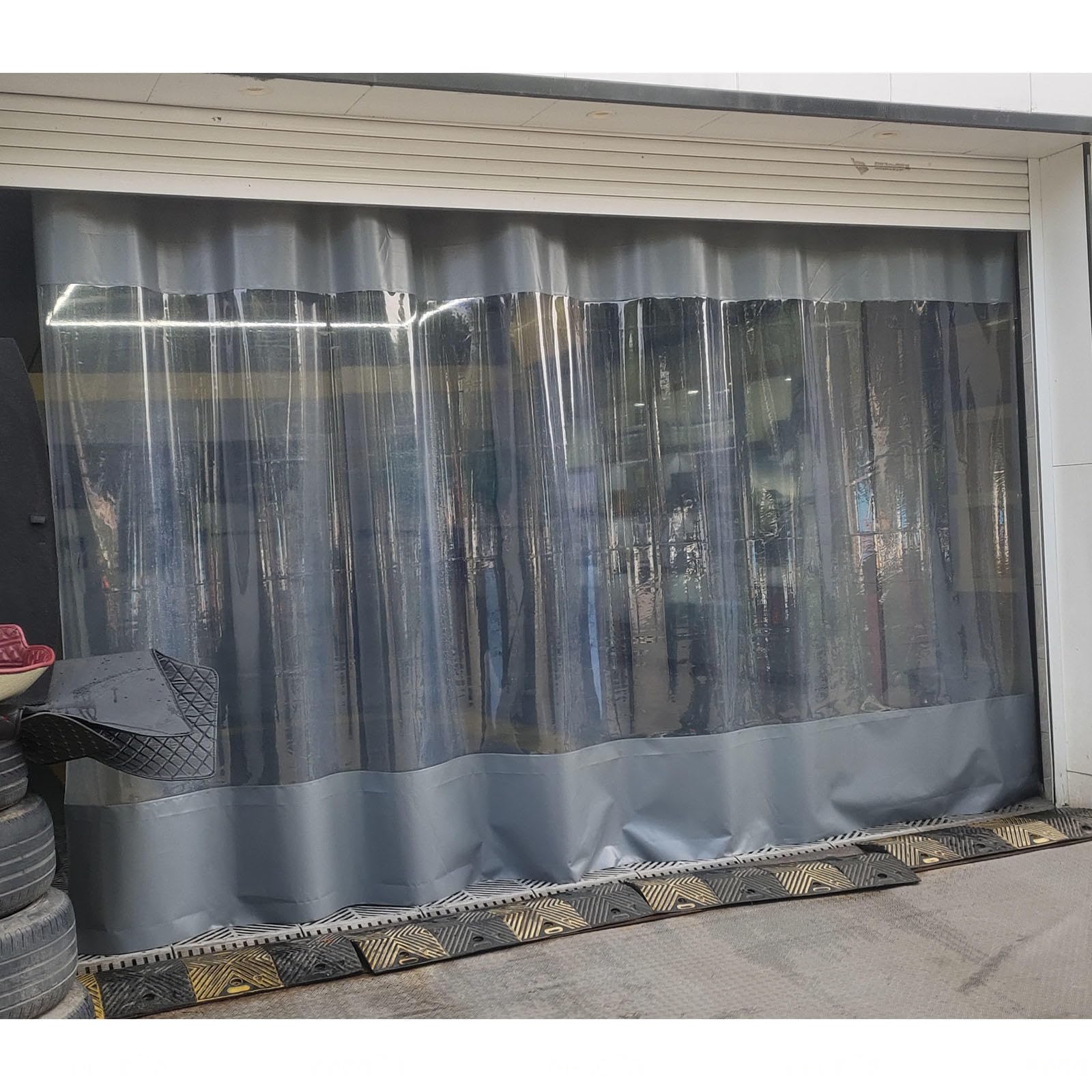 Sonakia Transparent Tarpaulin Side Panels, Outdoor Tarp Curtains, Waterproof Tarpaulin Cover for Pergola Gazebo Patio, 0.3mm Clear Pvc Tarpaulin Rain Curtains,WxH-3.3x2.2m/10.8 * 7.2ft