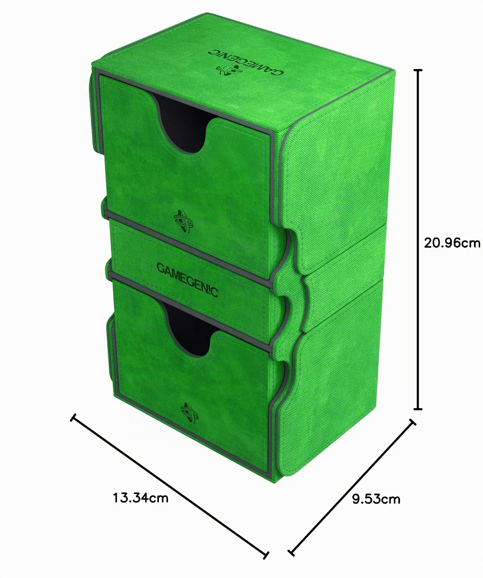 Asmodee Gamegenic GGS20029ML Stronghold 200-Card Convertible Deck Box, Green