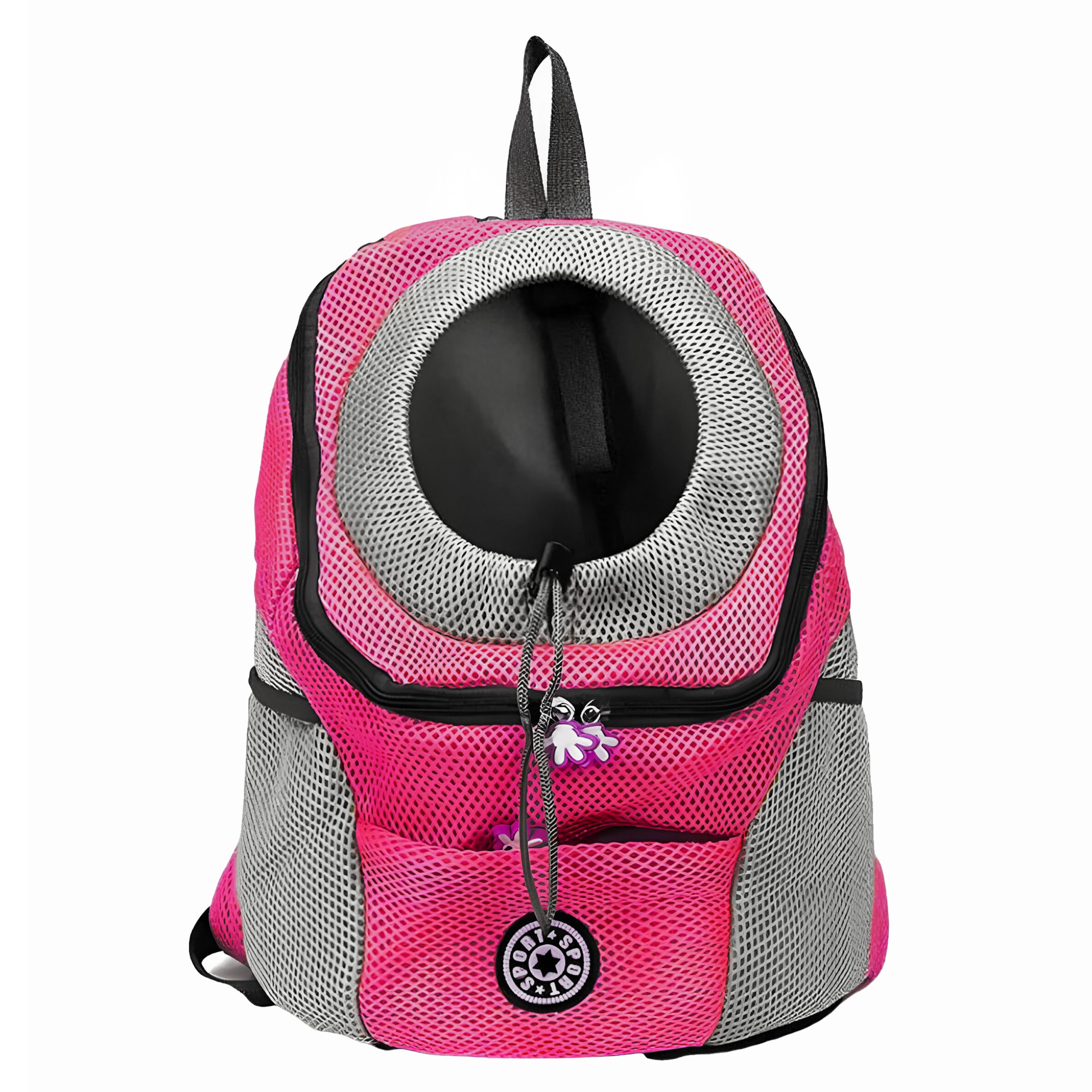 Rumplex Hunderucksack - Atmungsaktive Tragetasche Für Hunde & Katzen Bis 5kg, In Rosa