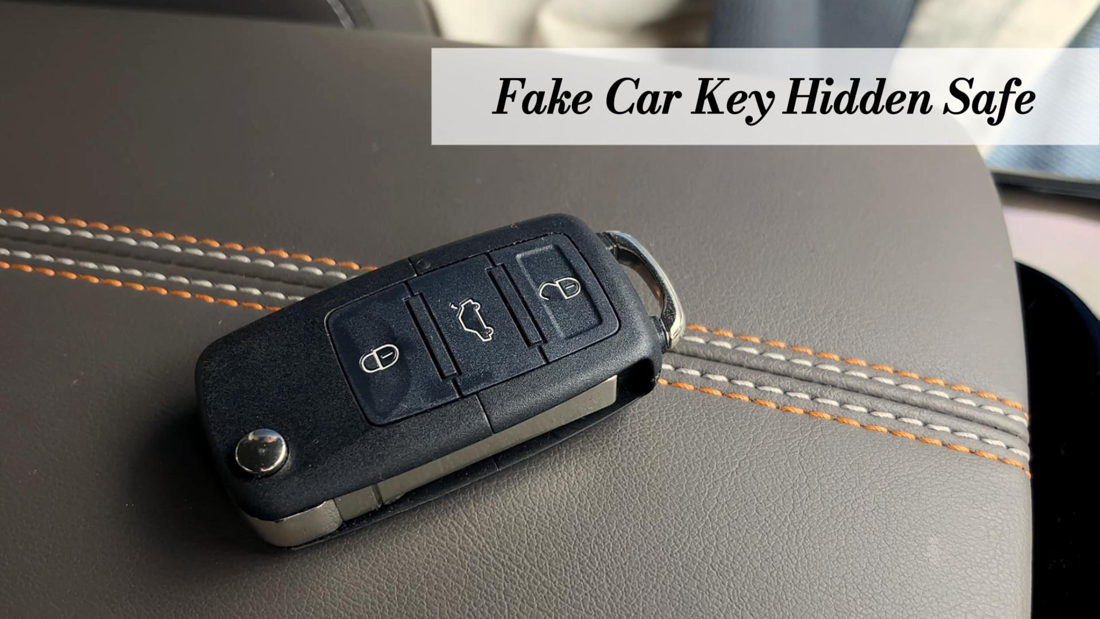 Car Key Secret Stash With Key & Hidden Compartment - View #4