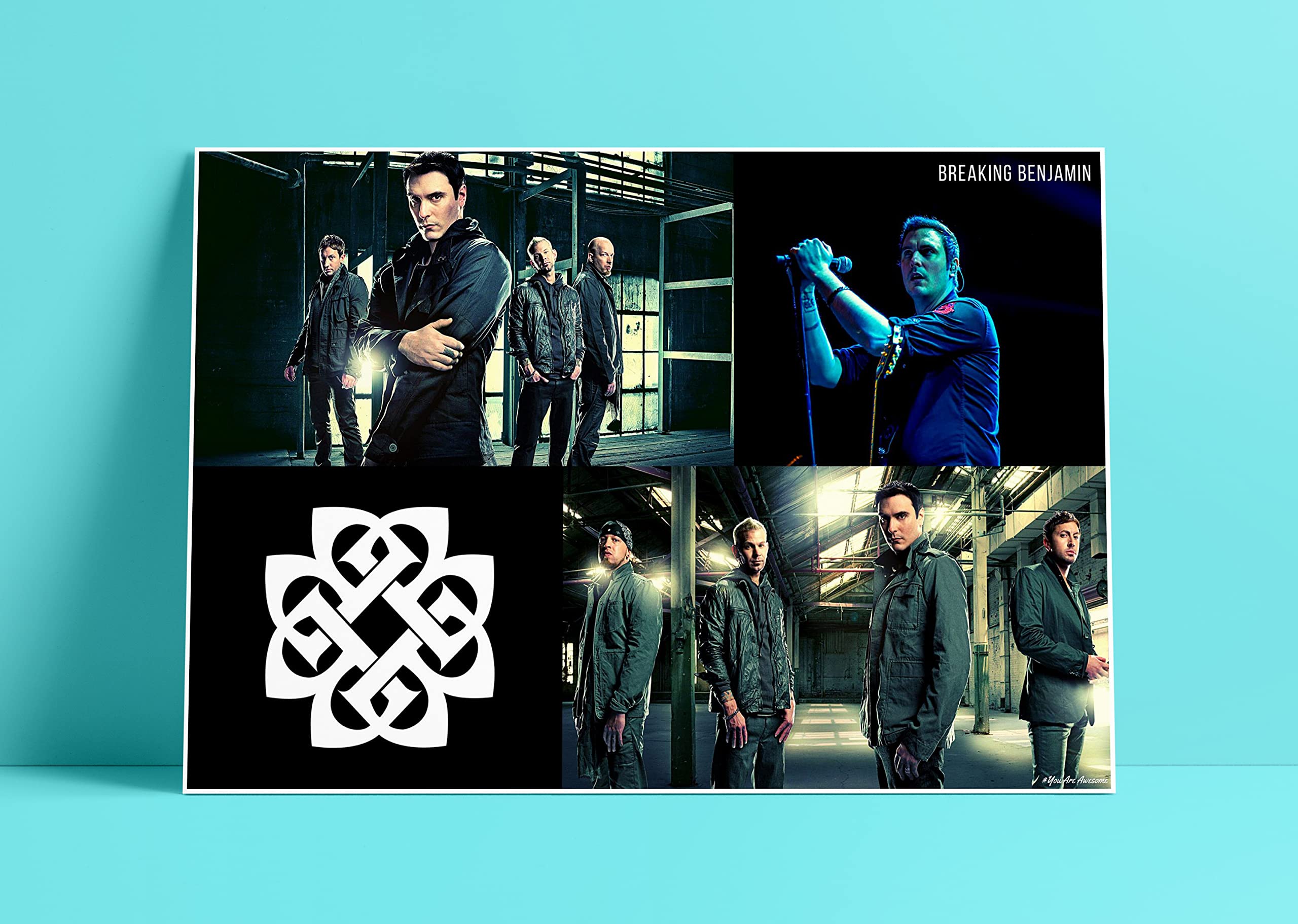 You are Awesome - Breaking Benjamin Rock Band Collage Poster 01 (18inchx12inch)