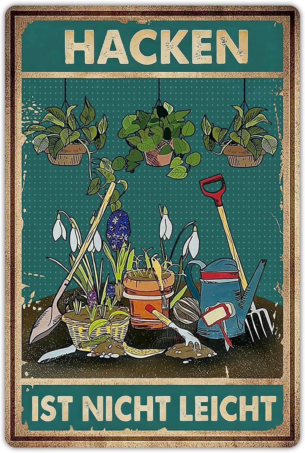 Deko Outdoor Innen Gartendeko Blechschild Retro Bild Blechschilder Wohnzimmer Decor Garten Wanddeko Schilder