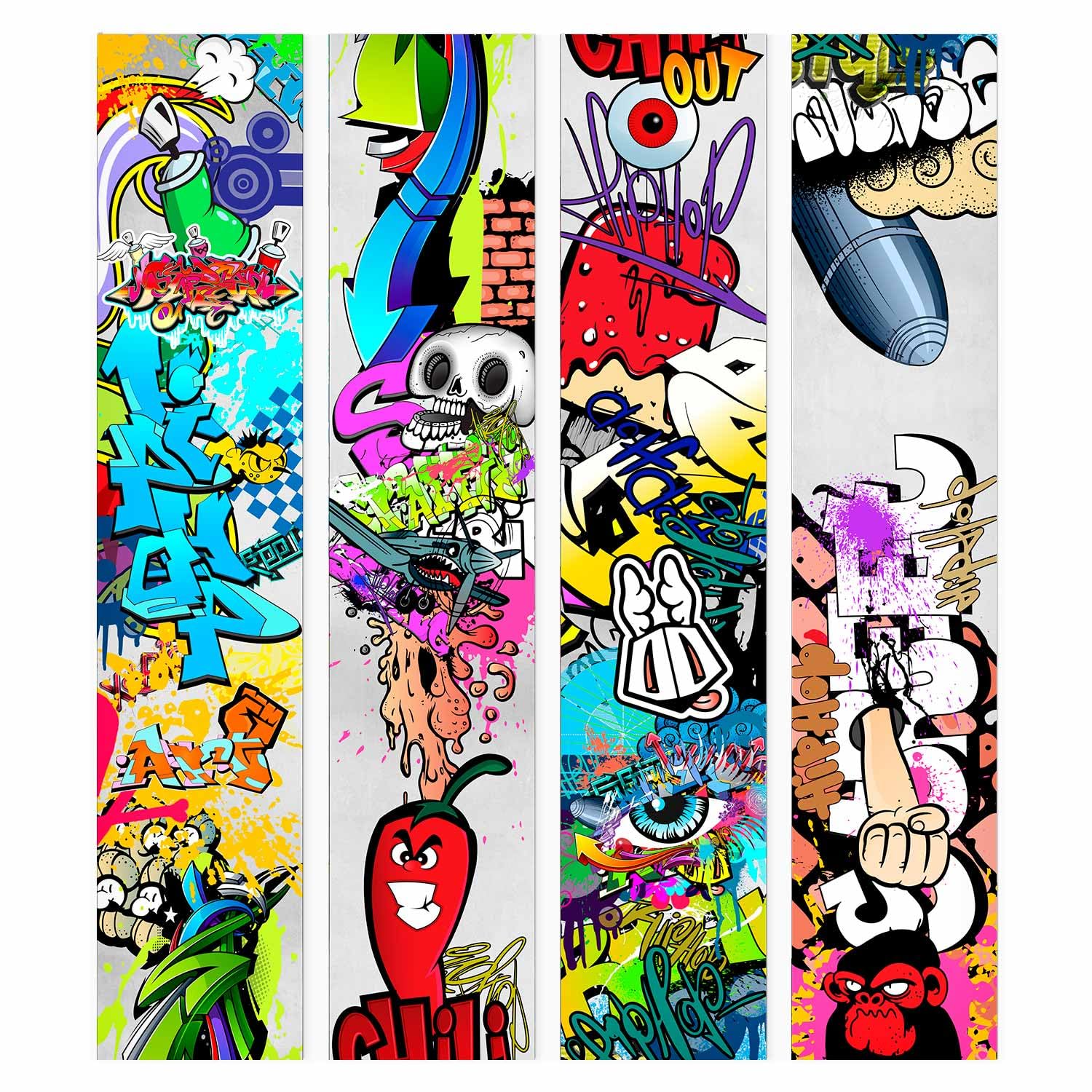 murando - Carta da Parati Moderna per Cameretta, Graffiti, PURO 10 m | Fotomurali in TNT, Decorazione da Muro XXL, Carte da Parati Moderne, Street, Produzione Europea