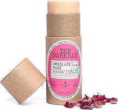 The Bare Bar Absolute Rose Deodorant Stick - 60 gm | Floral Fragrance| Odor & Sweat Control |Natural formula & Chemical free|Good for all skin types|Travel Mini Size Solid Deodorant for Men & Women