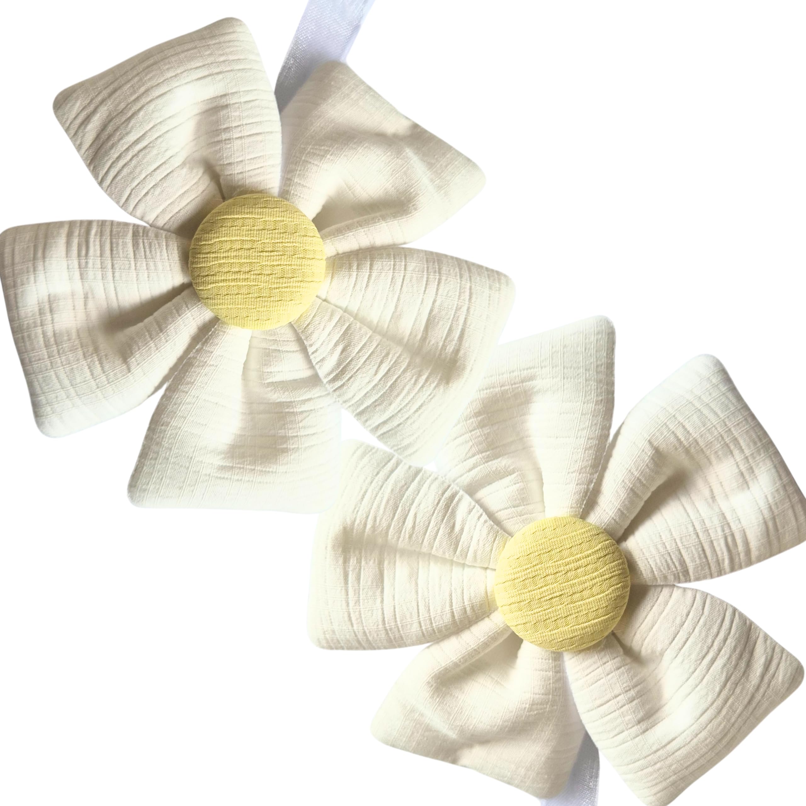 Bloom Coppia Calamite per Tende a Forma di Fiore Bianco