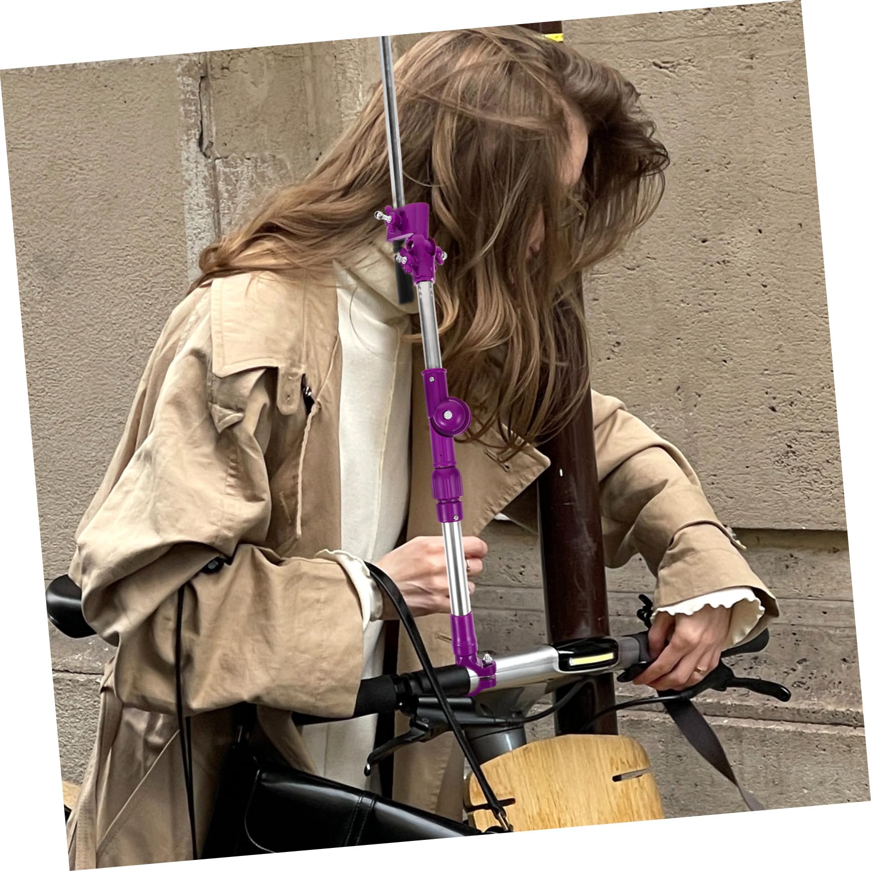 balacoo Umbrella Holder Clamp Mount for Stroller Bike Portable Umbrella Stand for Sun Rain Easy to Install Sturdy Design for Stability