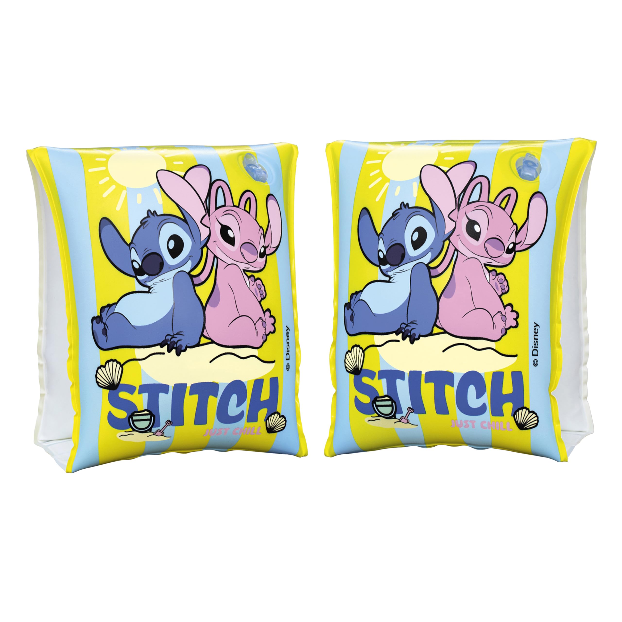 Bestway Disney Lilo & Stitch Swimming Armbands 3-6 Years - Inflatable Swimming Aid for Kids 19-30kg 2 Bedrooms for Pool and Beach