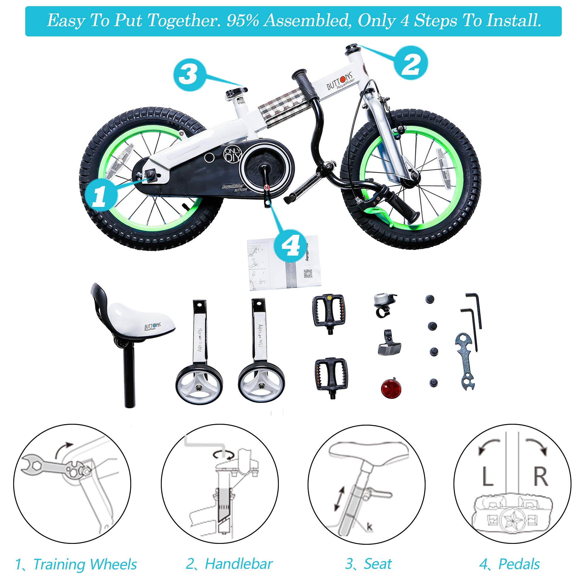 royalbaby honey and buttons kids bike