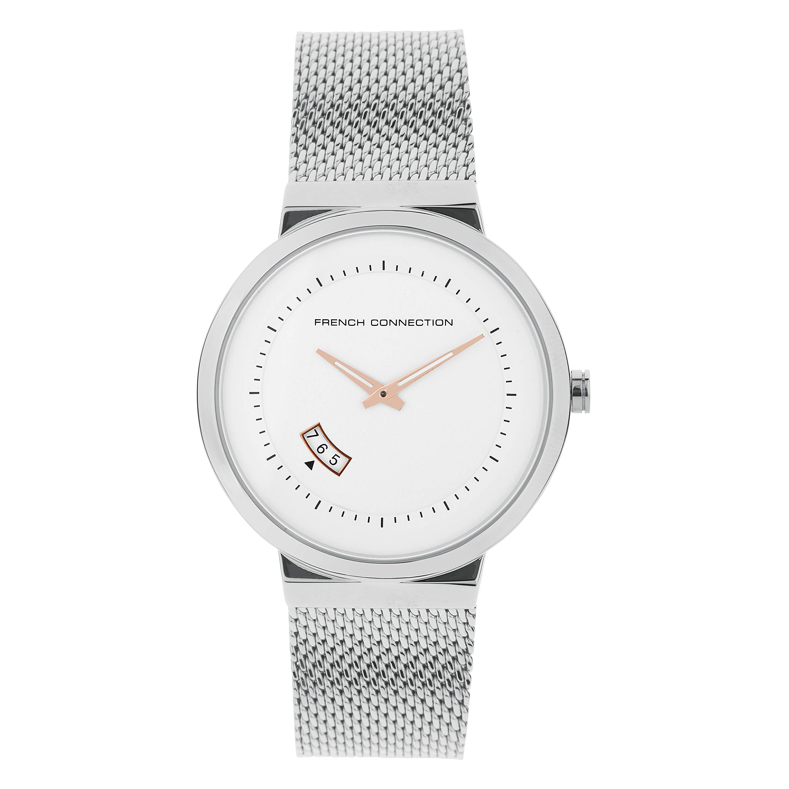 French Connection Dress Analog Silver Dial Mens Watch-FC160SM (B08JM3PBQF) Amazon Price History, Amazon Price Tracker