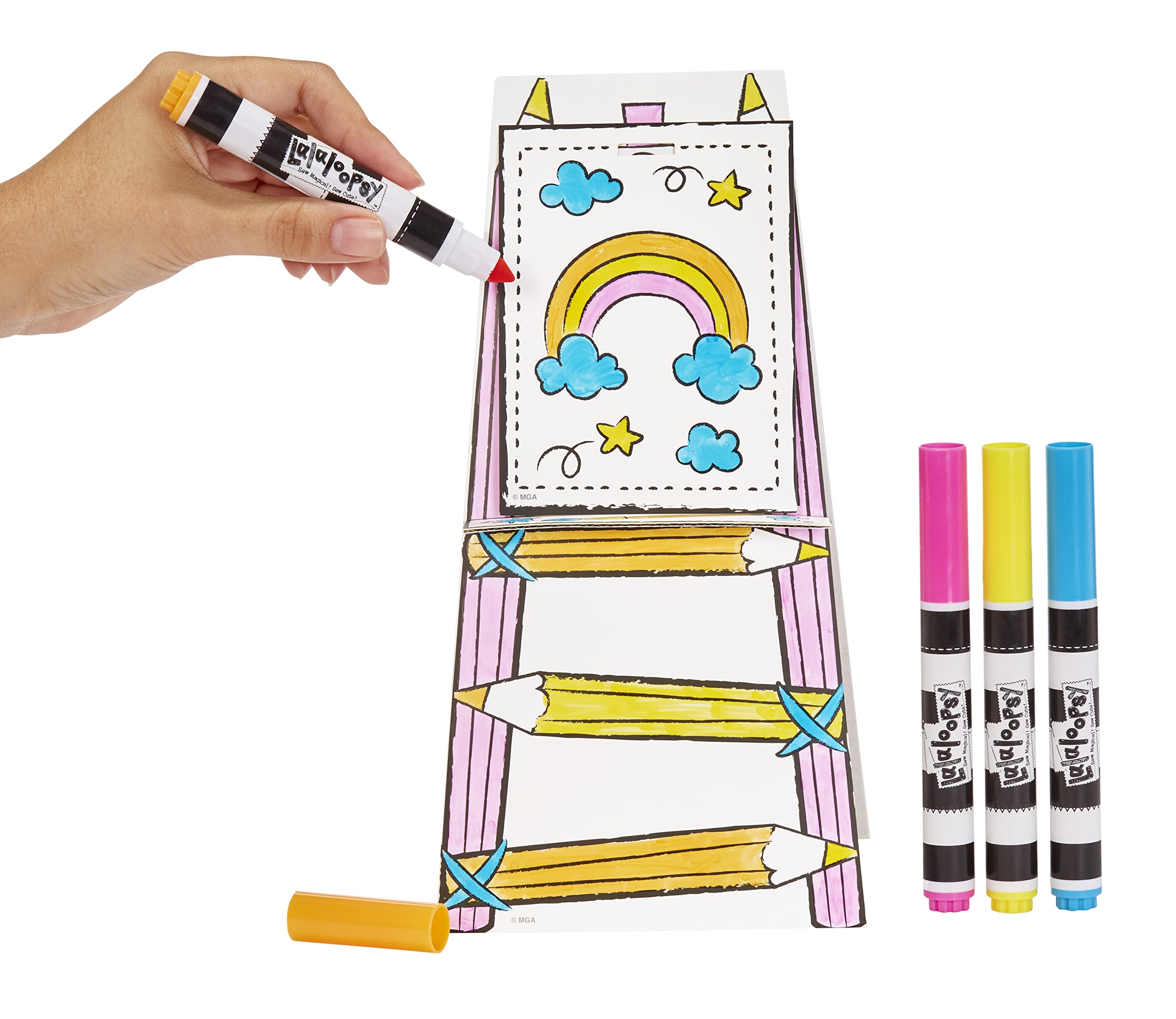 Lalaloopsy Lalka Pomaluj mnie - SPOT SPLATTER SPLASH - 13"/33.02cm Lalka artystka z udomowioną zebrą - markery, ubrania, sztalugi i płótna - Rysuj, koloruj, pierz i powtórz - dla dzieci w wieku 3+