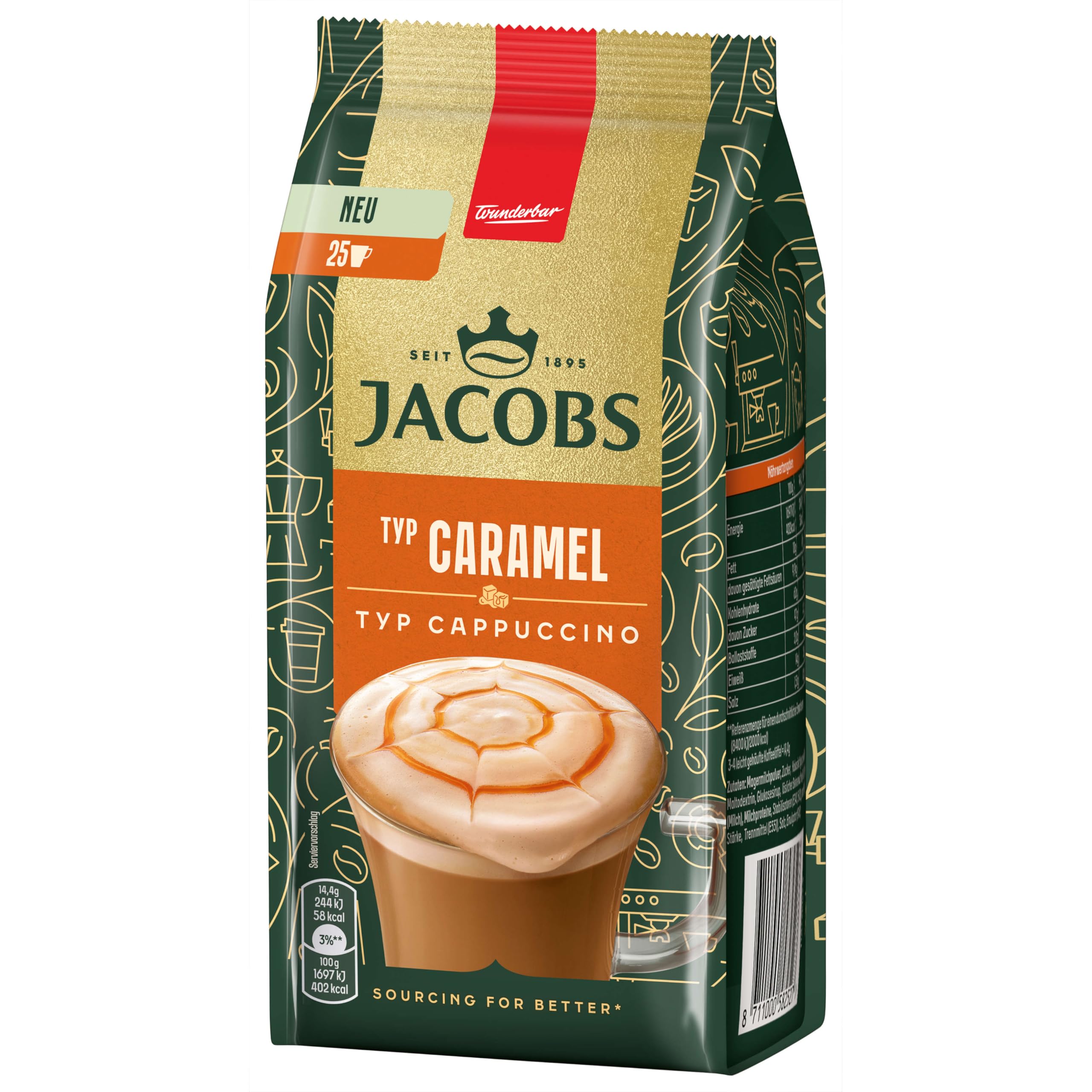 Jacobs Typ Caramel Cappuccino, 12er Pack (12 x 360 g)