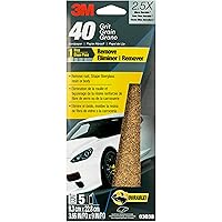 Vista 8 de Papel de lija 3M, 03031, 3-2/3 x 9 pulgadas, grano 180