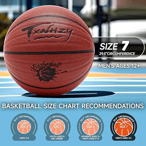 Miniatura 5 de Baloncesto Tamaño 7 Baloncesto interior al aire libre Pelota al aire libre Tamaño de la oficina Cuero PU Nylon Herida Durable Adultos Hombres