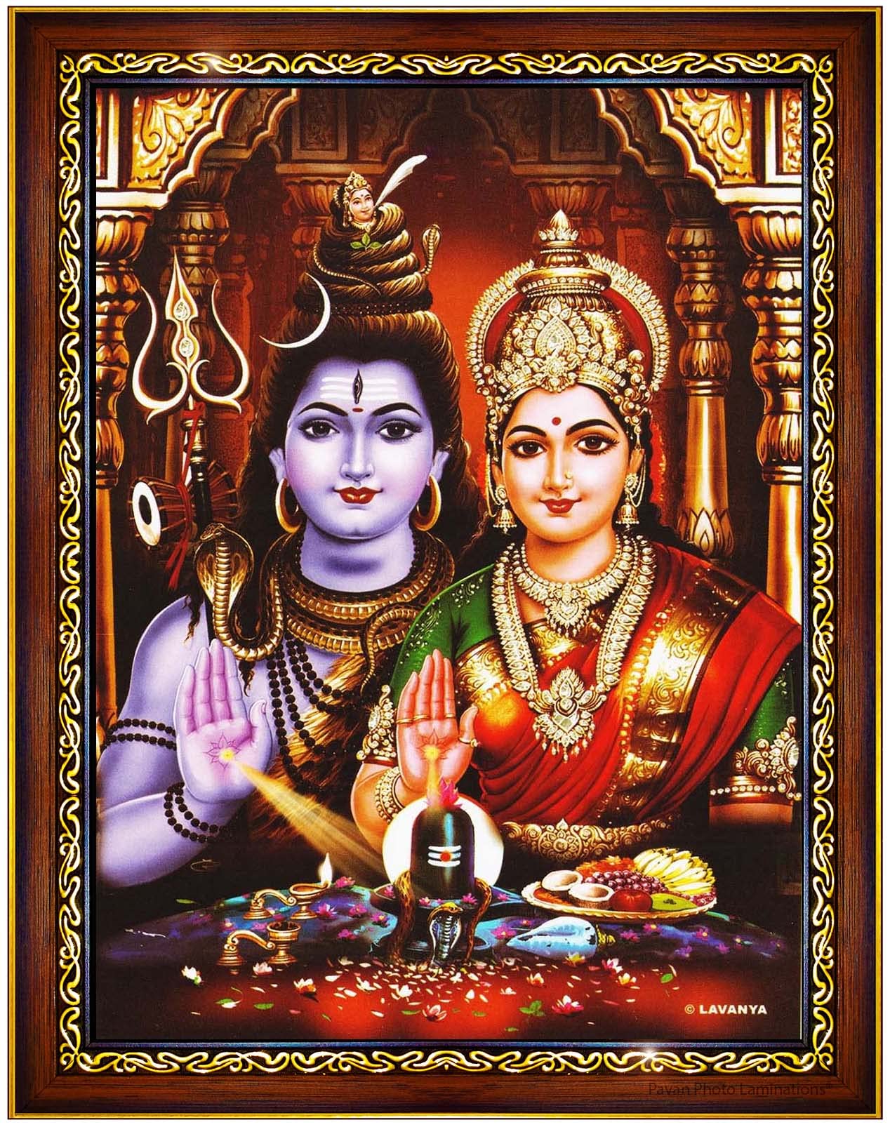 Buy Pavan Photo Laminations, Shiva Parvati Siva Parvathi Sivan Shivan