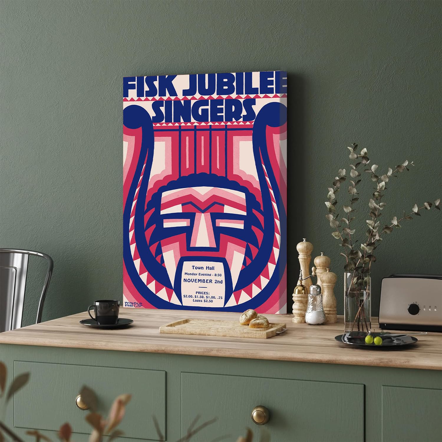 GADGETS WRAP Canvas Gallery Wrap Framed for Home Office Studio Living Room Decoration (11x17inch) - Fisk Jubilee Singers Poster