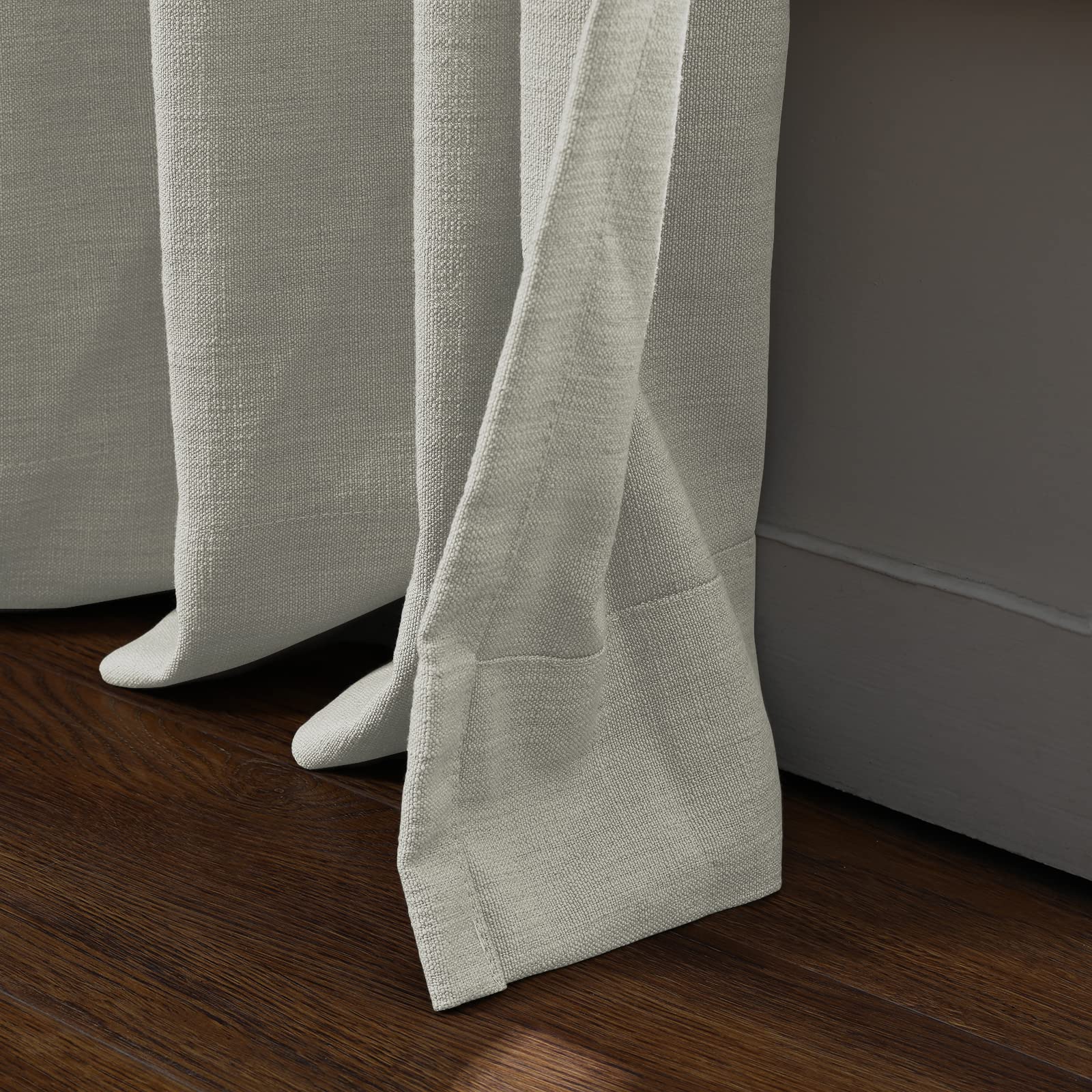 Amazon｜TWOPAGES ライトグレー ピンチプリーツカーテン リビング