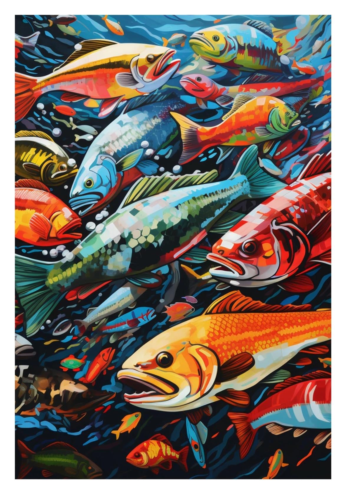 Toile imprimée abstraite vintage pour décoration murale de salon