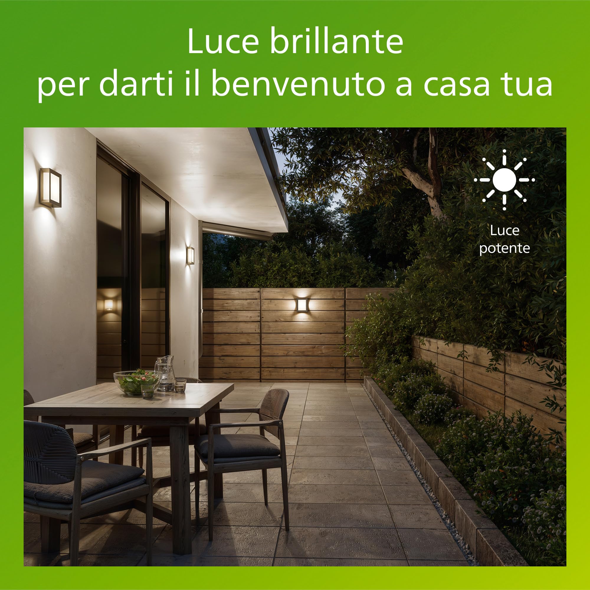 Philips Karp Applique LED da Esterno, 5,5 W, 700 lm, Luce Bianca Calda 2.700 K, Resistente a Intemperie IP44, LED Integrato, Durevole, Alluminio, Design Moderno, Grigio Antracite