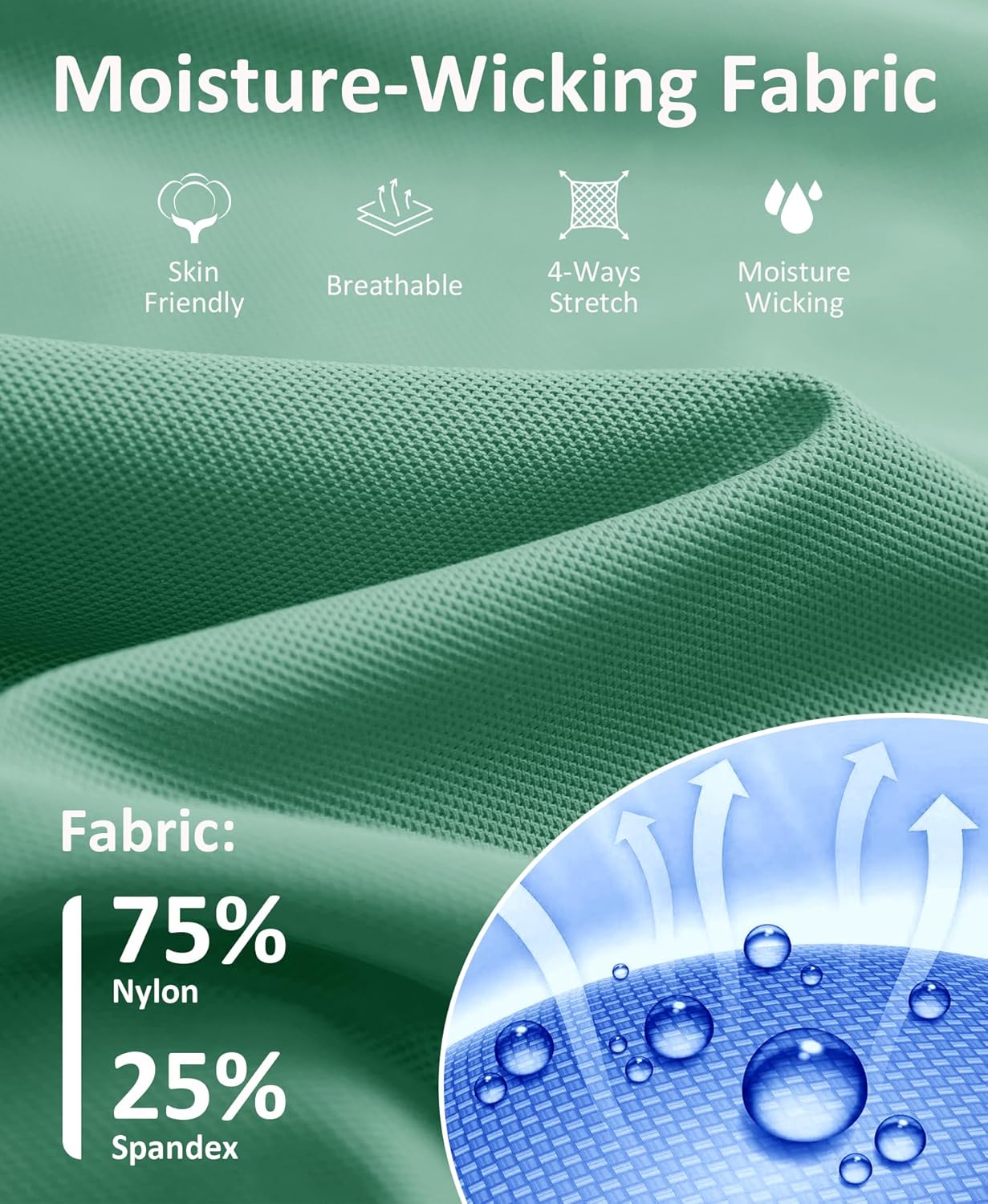 JoyGirl Womens Golf Polo Shirts Quick Dry Tennis Tops Shirt Collarless V Neck Pickleball Outfits for Women Moisture Wicking - Image 7