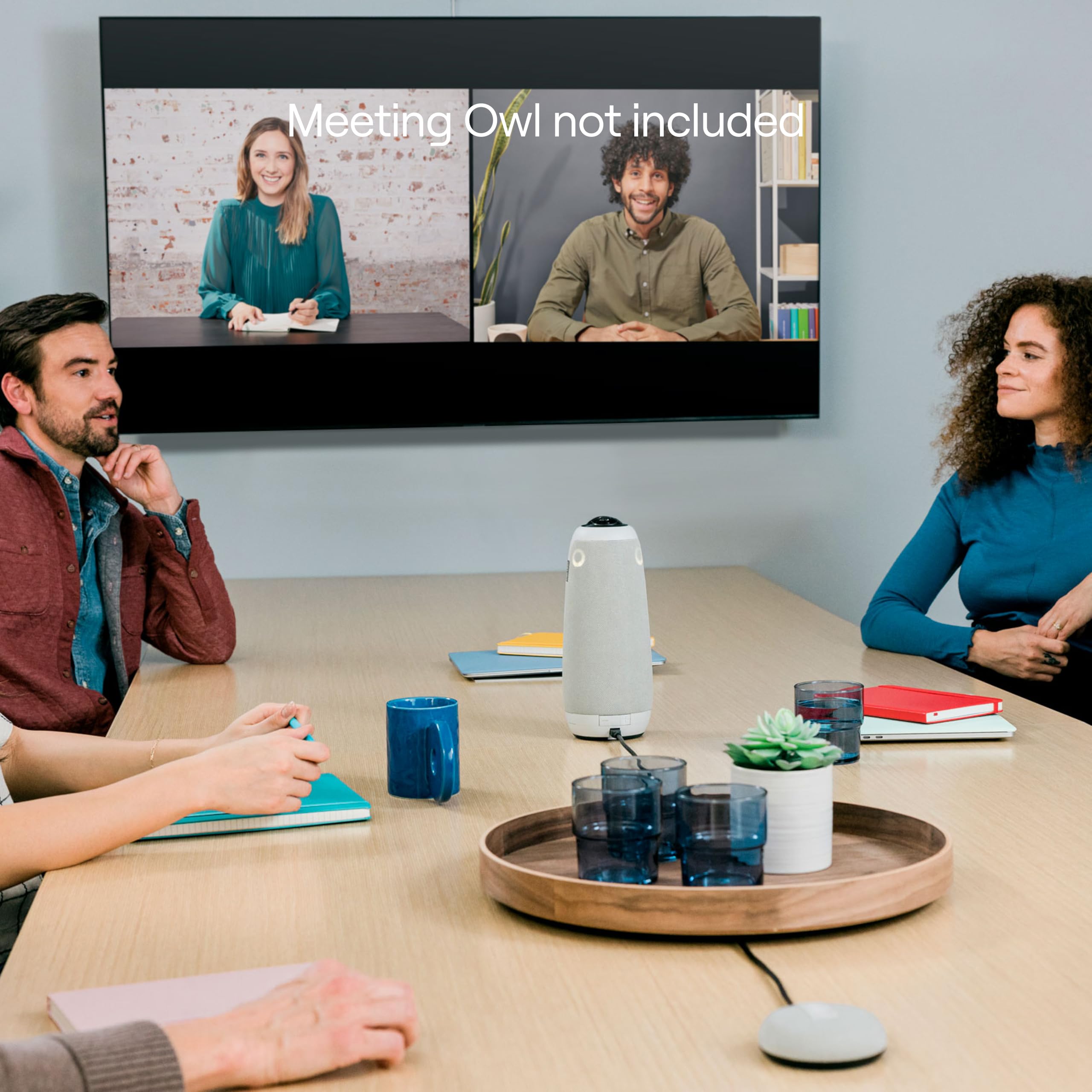 Owl Labs Expansion Mic pour Meeting 3 : étendez la portée Audio de Plus de 2,5 m dans Les Grands espaces Gris