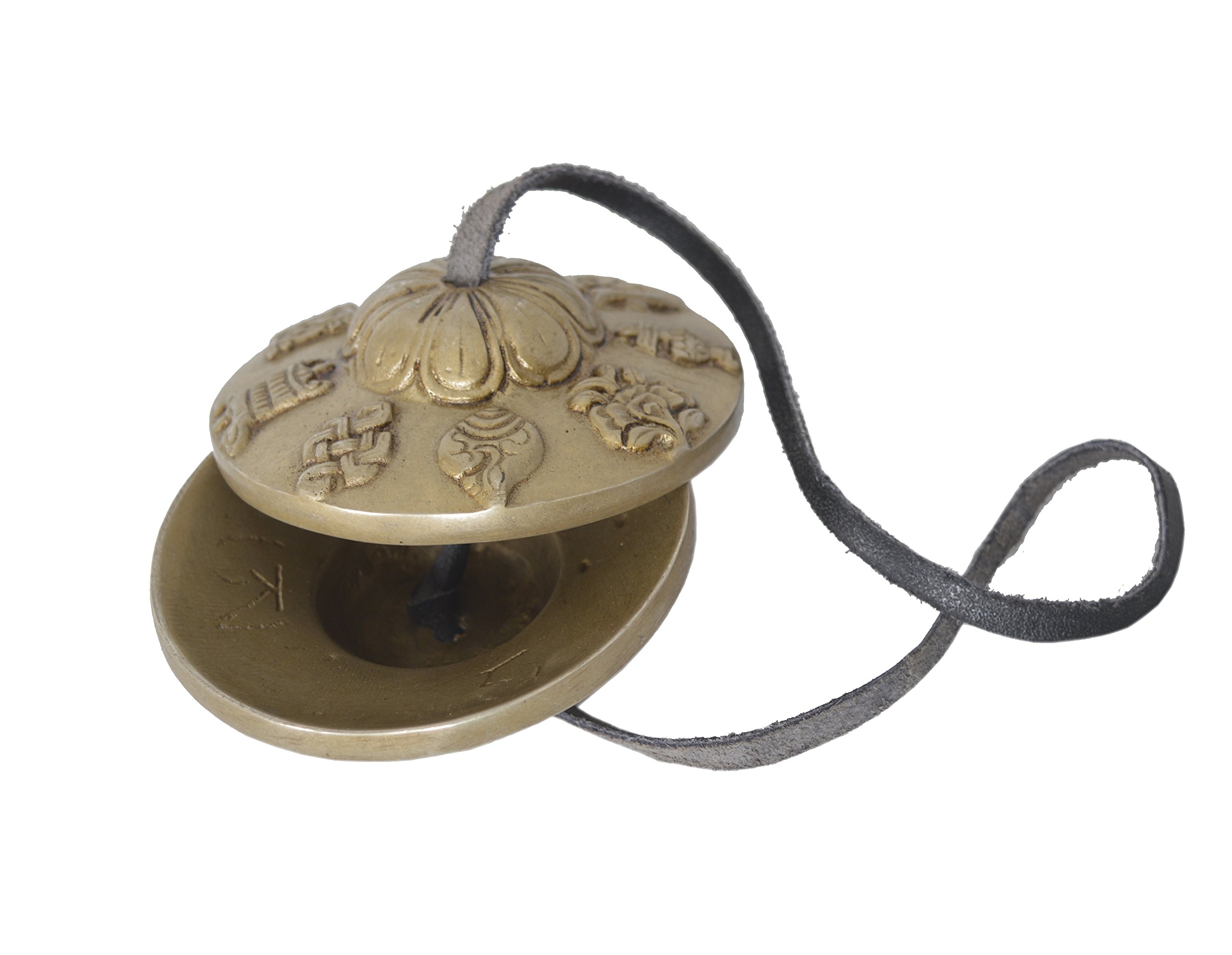 Tingsha Tibetano Per Meditazione - Campane 5cm Con Simboli Della Fortuna - Foto 5